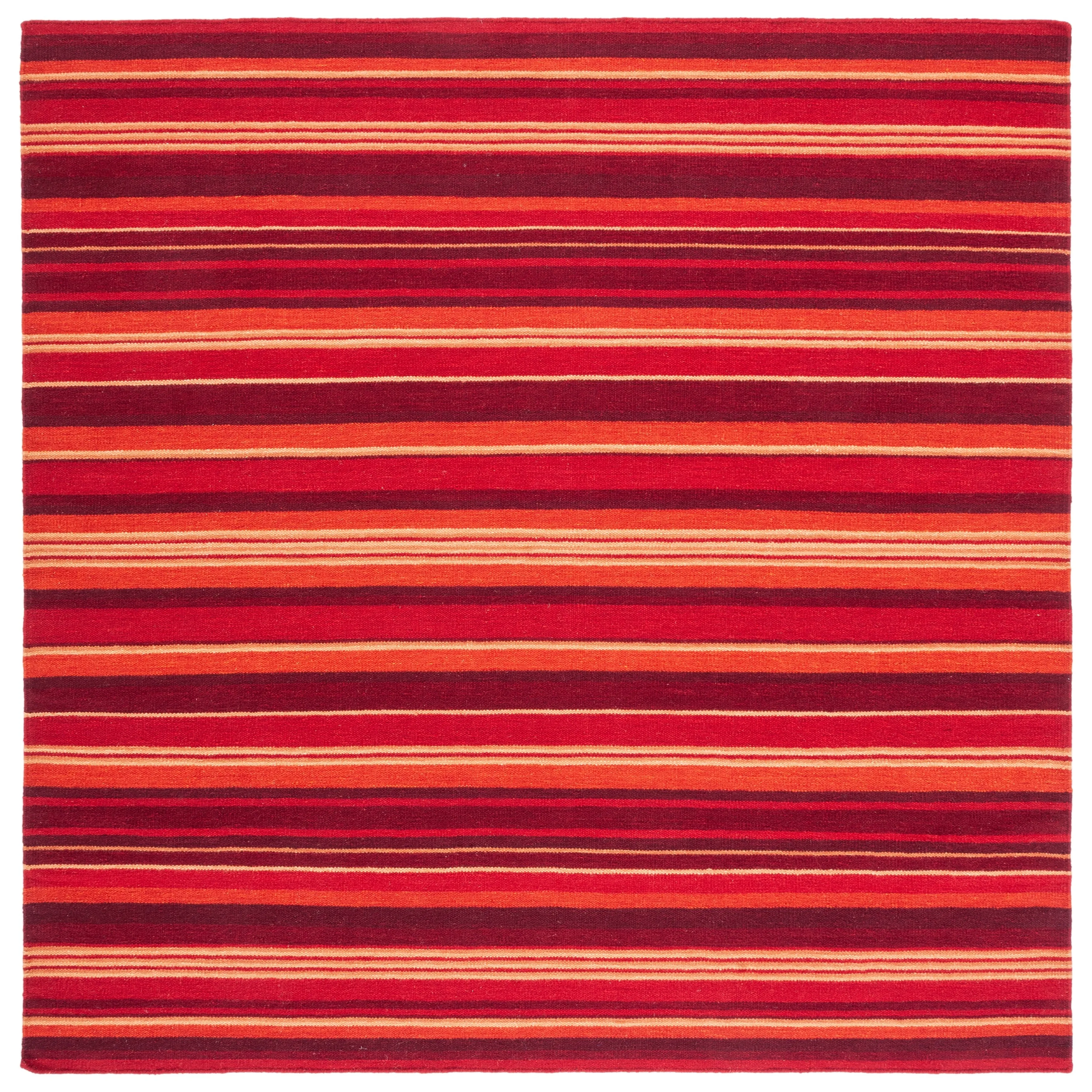 SAFAVIEH Handmade Striped Kilim Torrie Casual Wool Rug
