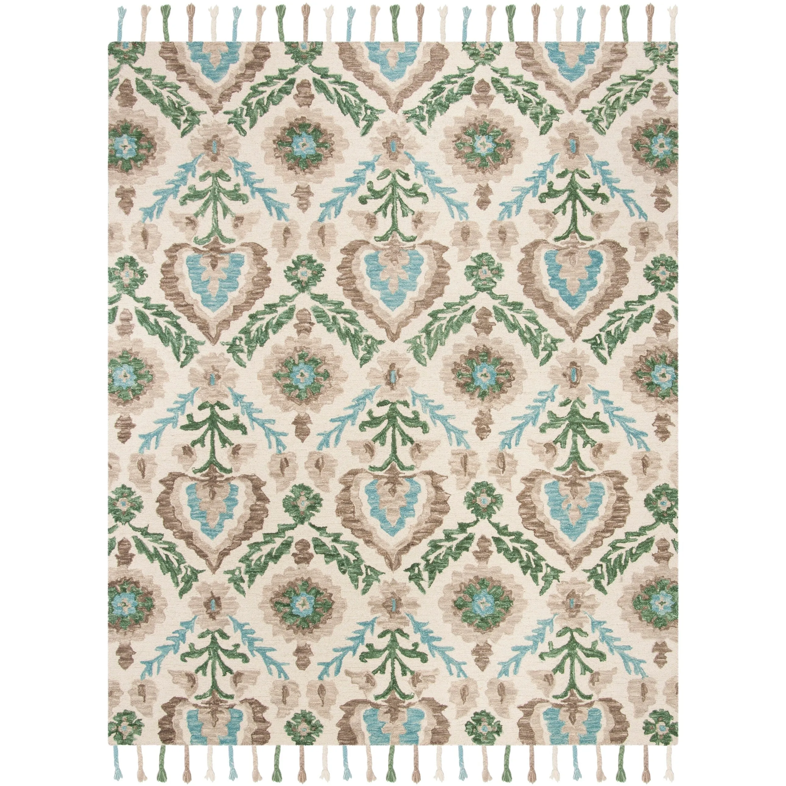SAFAVIEH Handmade Suzani Buse Boho Tribal Wool Rug