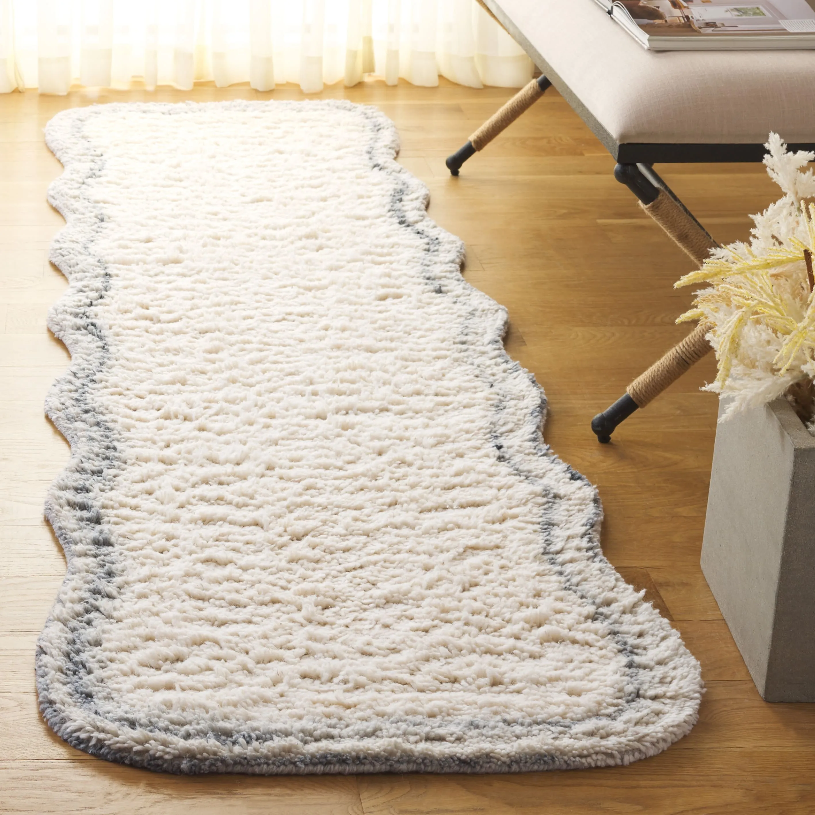 SAFAVIEH Handmade Vermont Shani Transitional Wool Rug