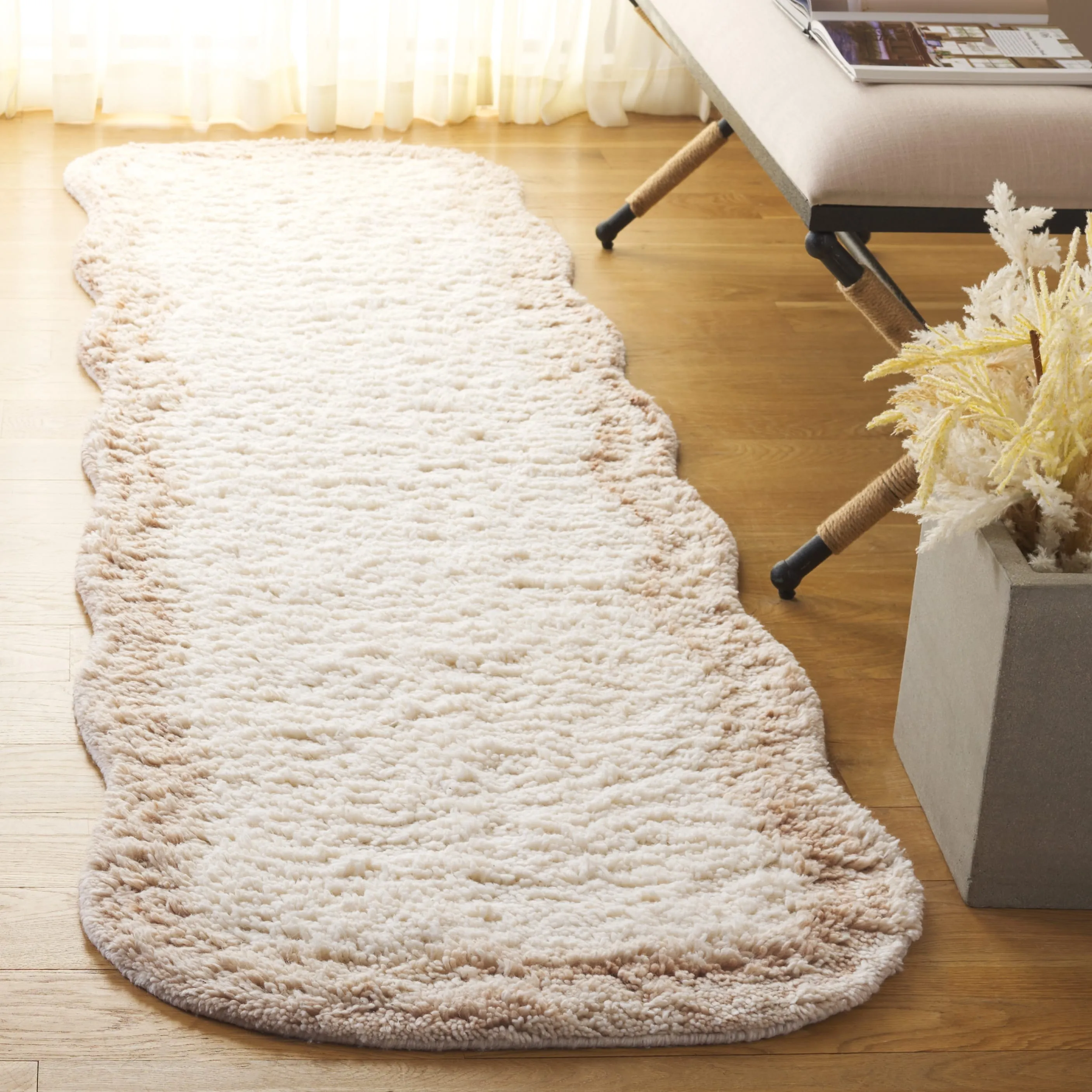 SAFAVIEH Handmade Vermont Shani Transitional Wool Rug