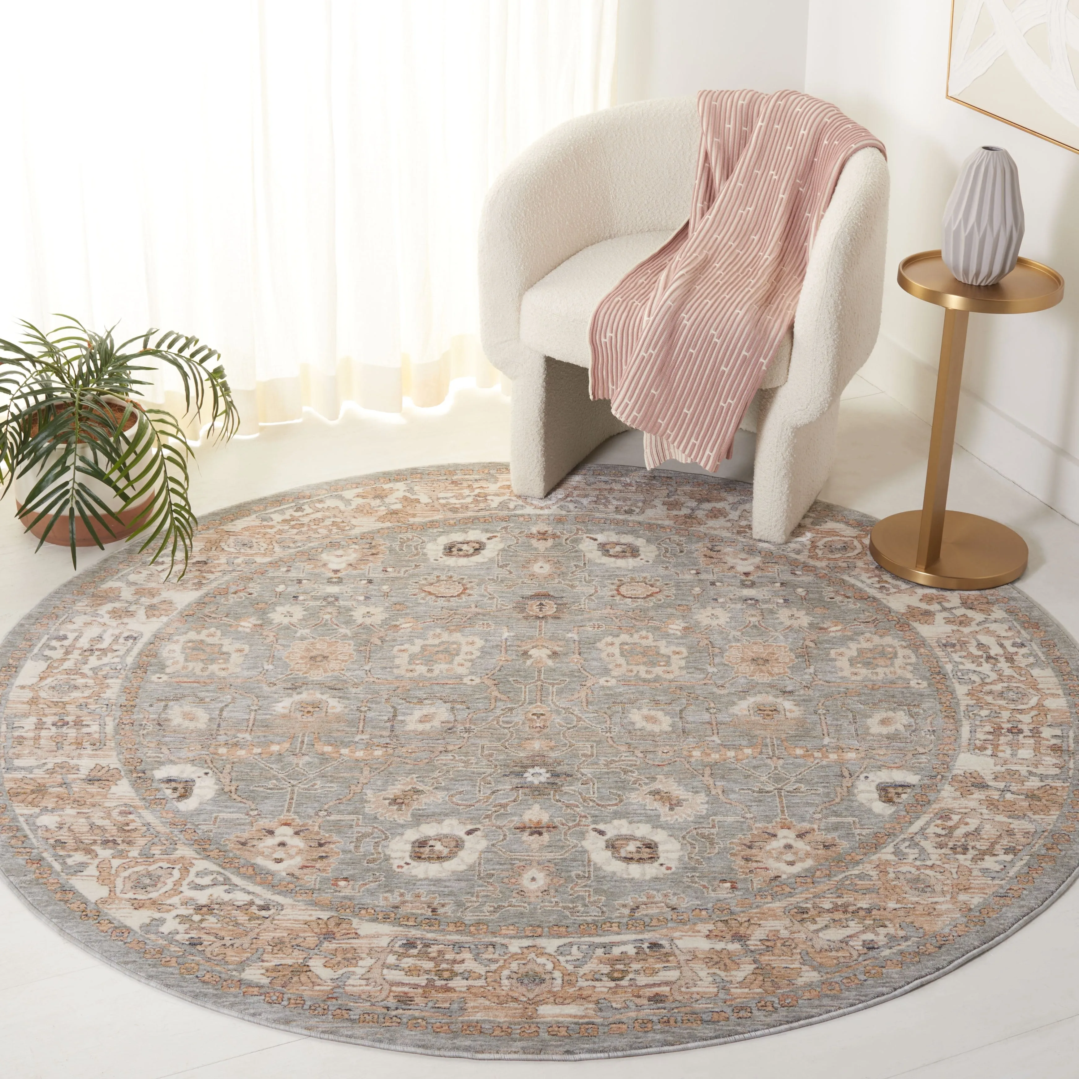 SAFAVIEH Harlow Slip Resistant Alesia Oriental Rug