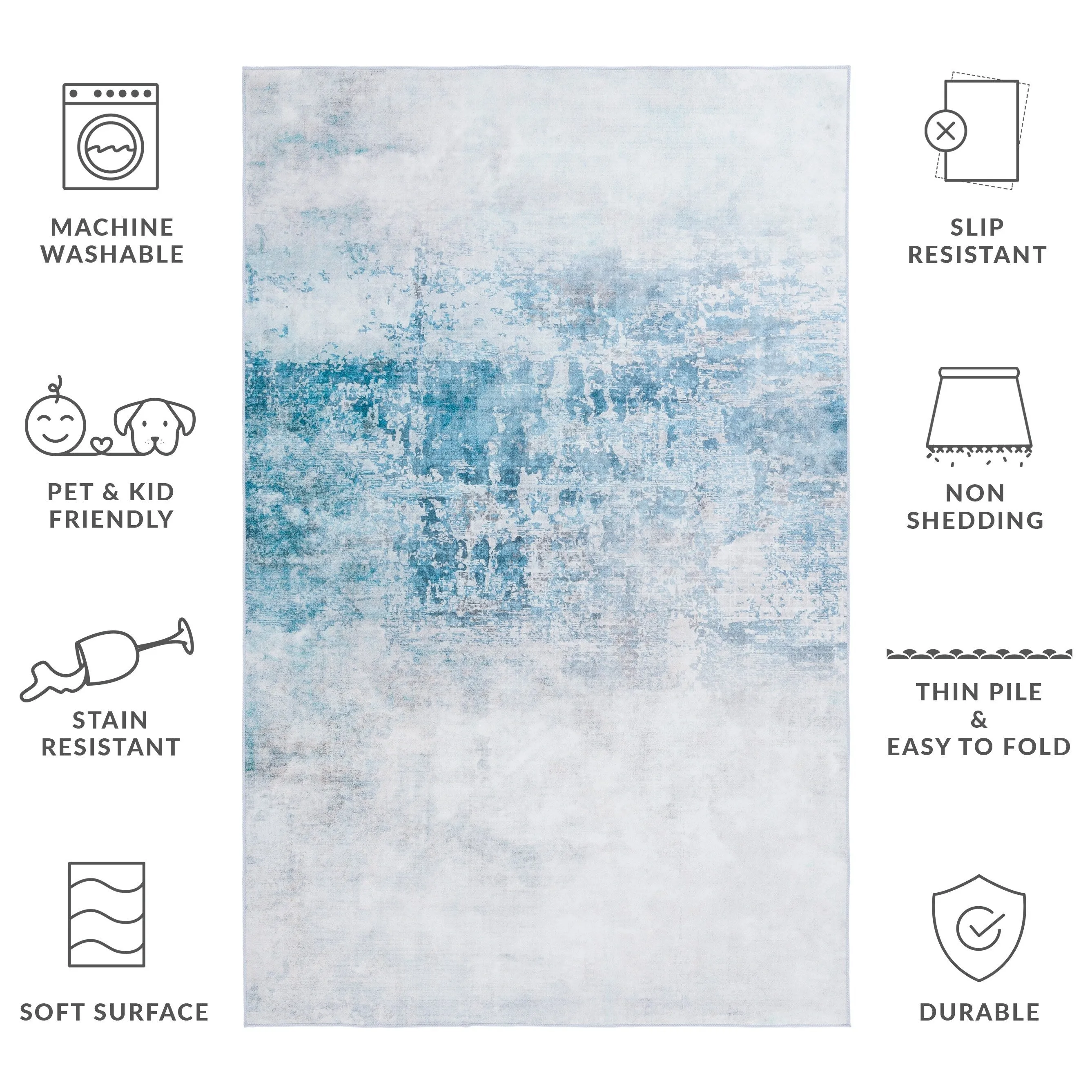 SAFAVIEH Malibu Georgetta Contemporary Machine Washable Rug