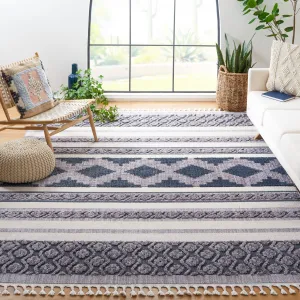 SAFAVIEH Marrakech Moroccan Madelene Boho Braided Tassel Area Rug