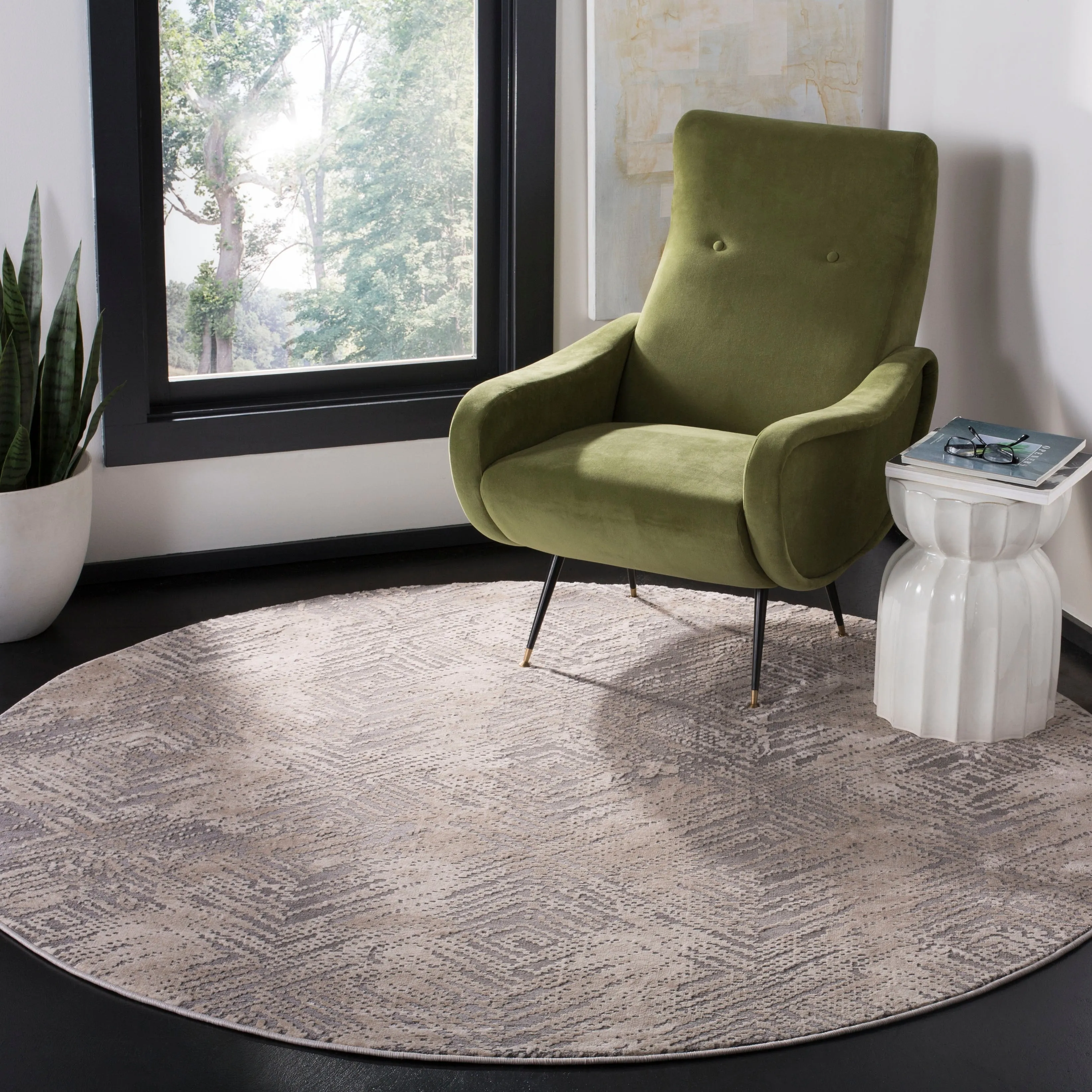 SAFAVIEH Meadow Lavonne Modern Abstract Rug