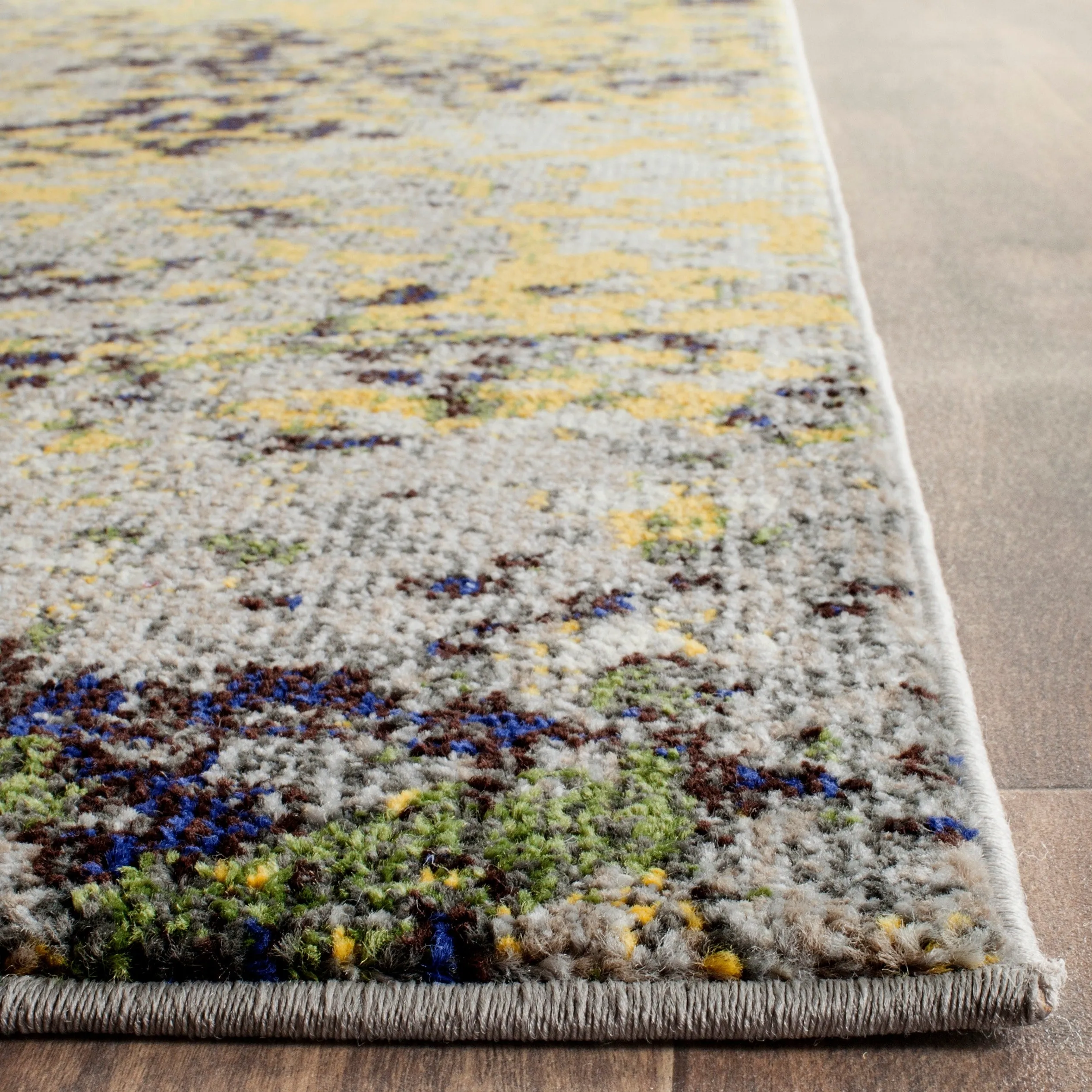 SAFAVIEH Monaco Aftina Abstract Grey Area Rug