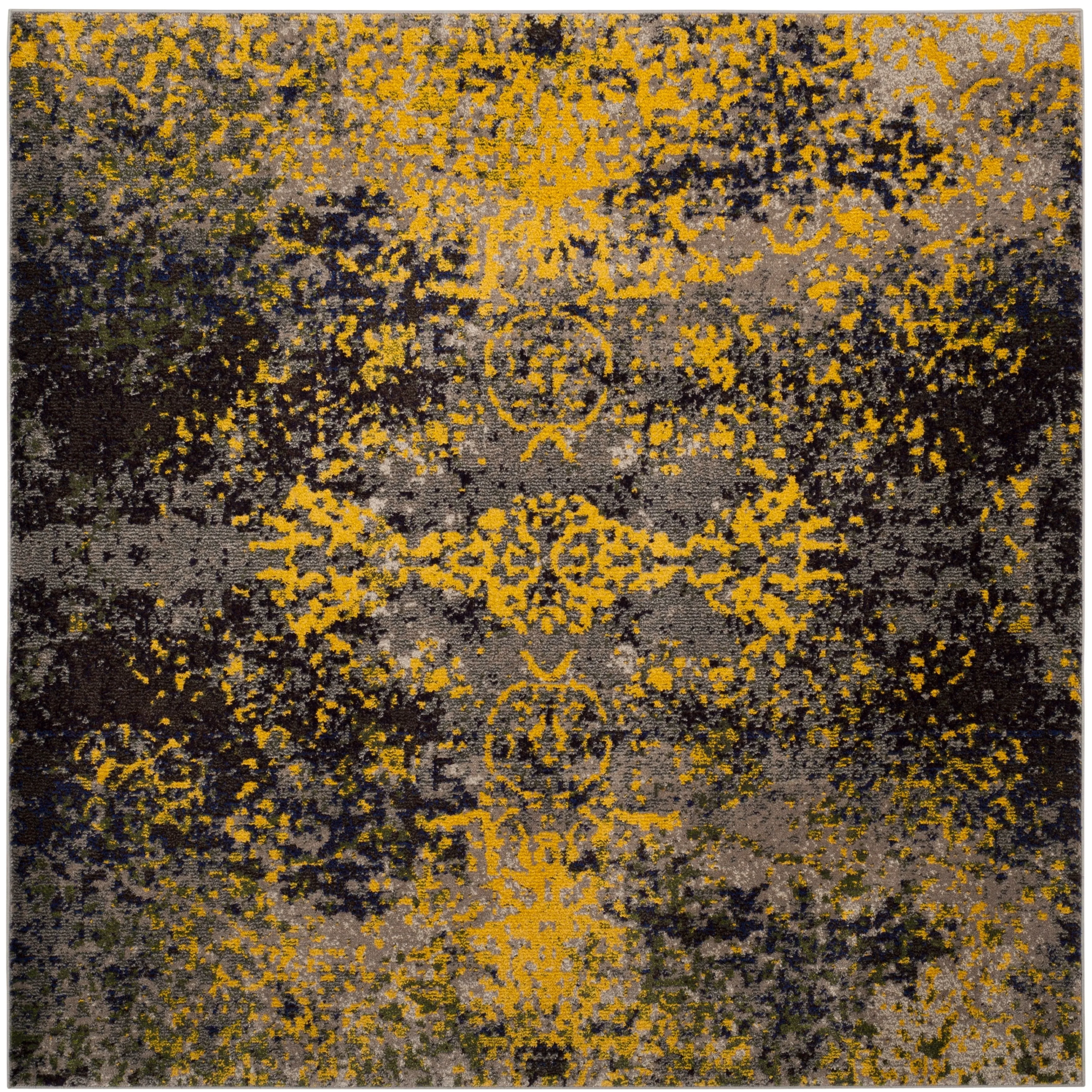 SAFAVIEH Monaco Aftina Abstract Grey Area Rug