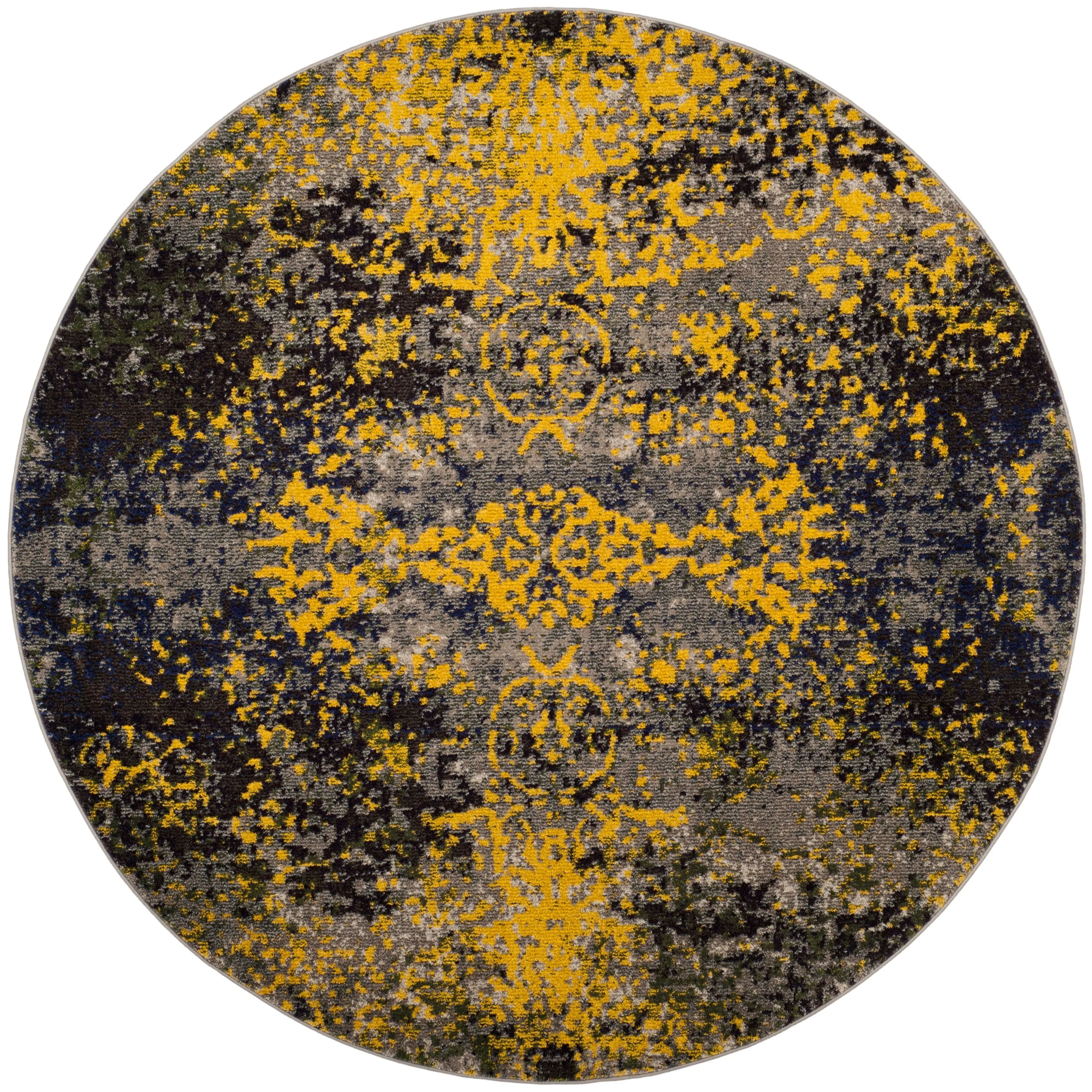 SAFAVIEH Monaco Aftina Abstract Grey Area Rug