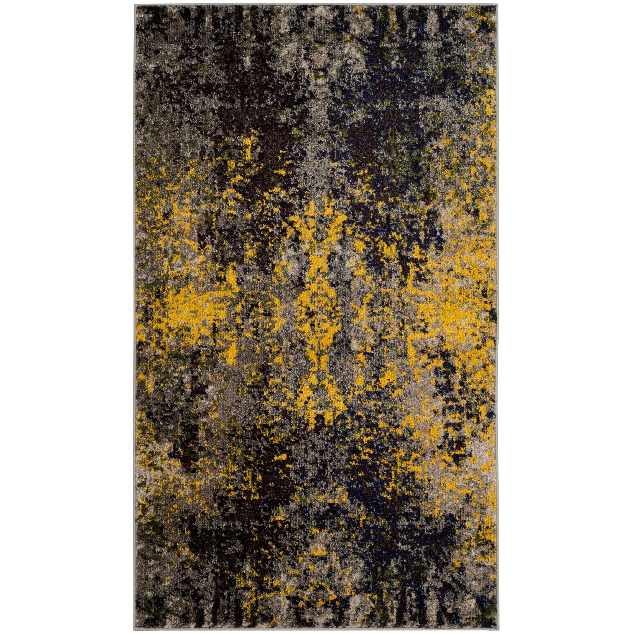 SAFAVIEH Monaco Aftina Abstract Grey Area Rug