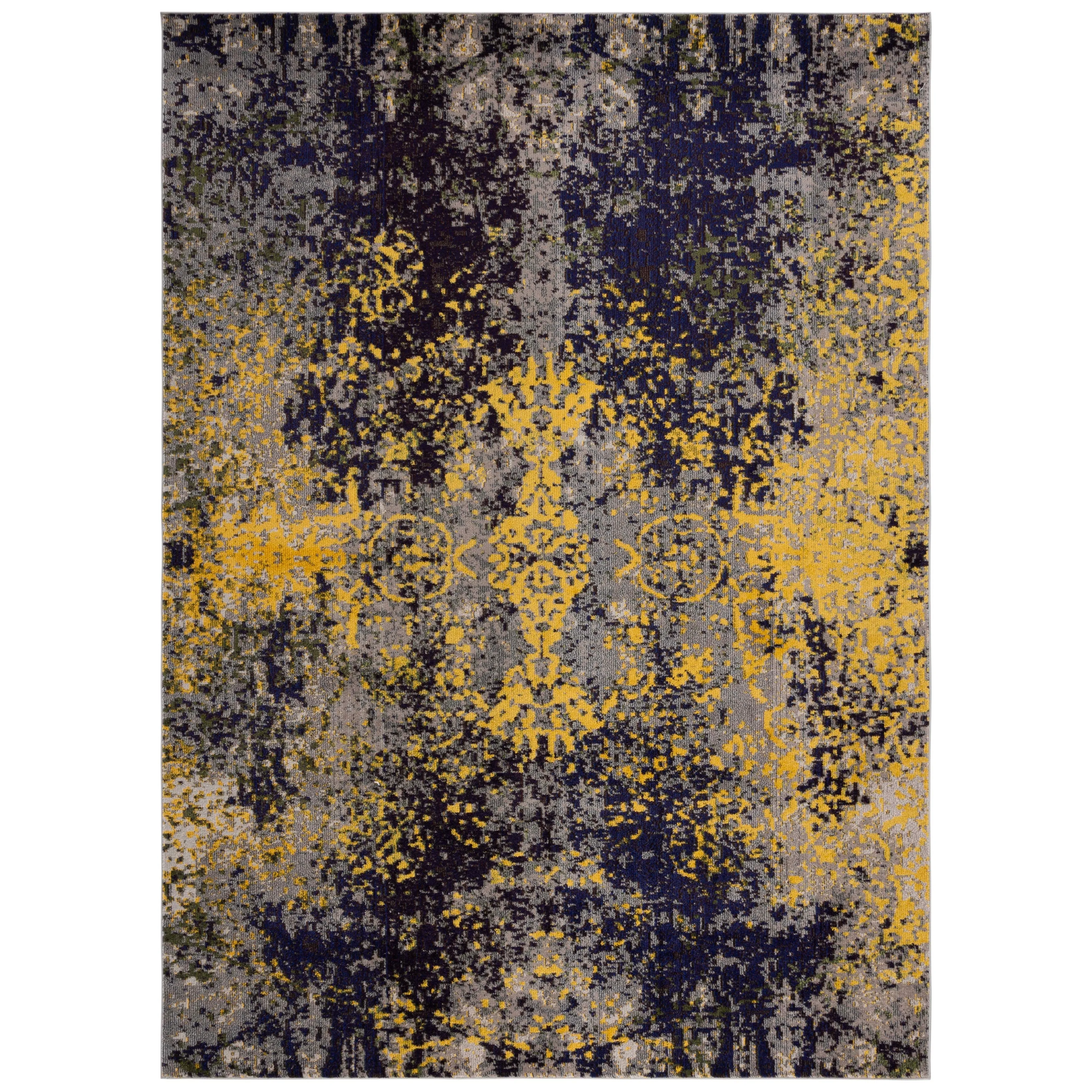 SAFAVIEH Monaco Aftina Abstract Grey Area Rug