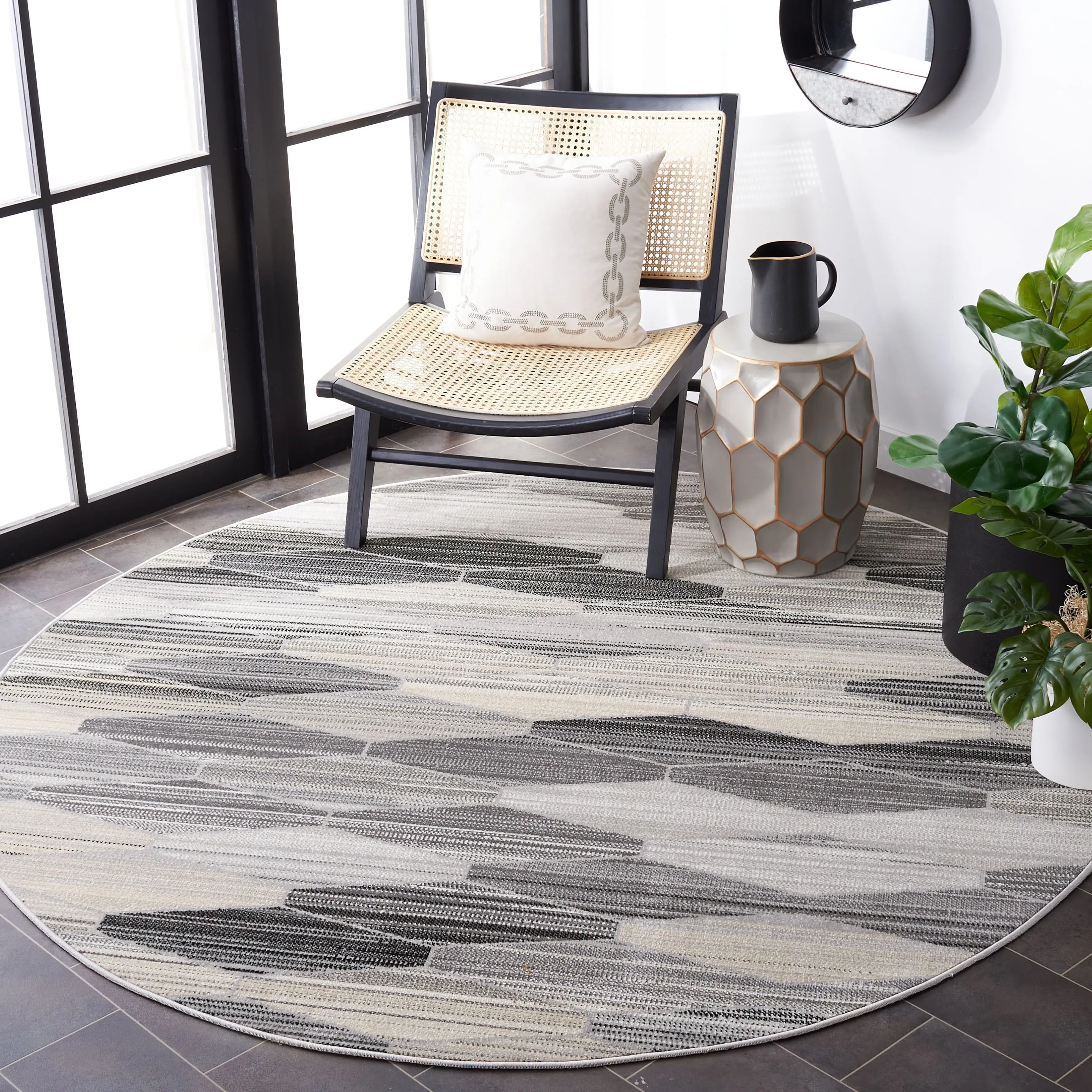 SAFAVIEH Montage Sunija Indoor/ Outdoor Waterproof Patio Backyard Rug