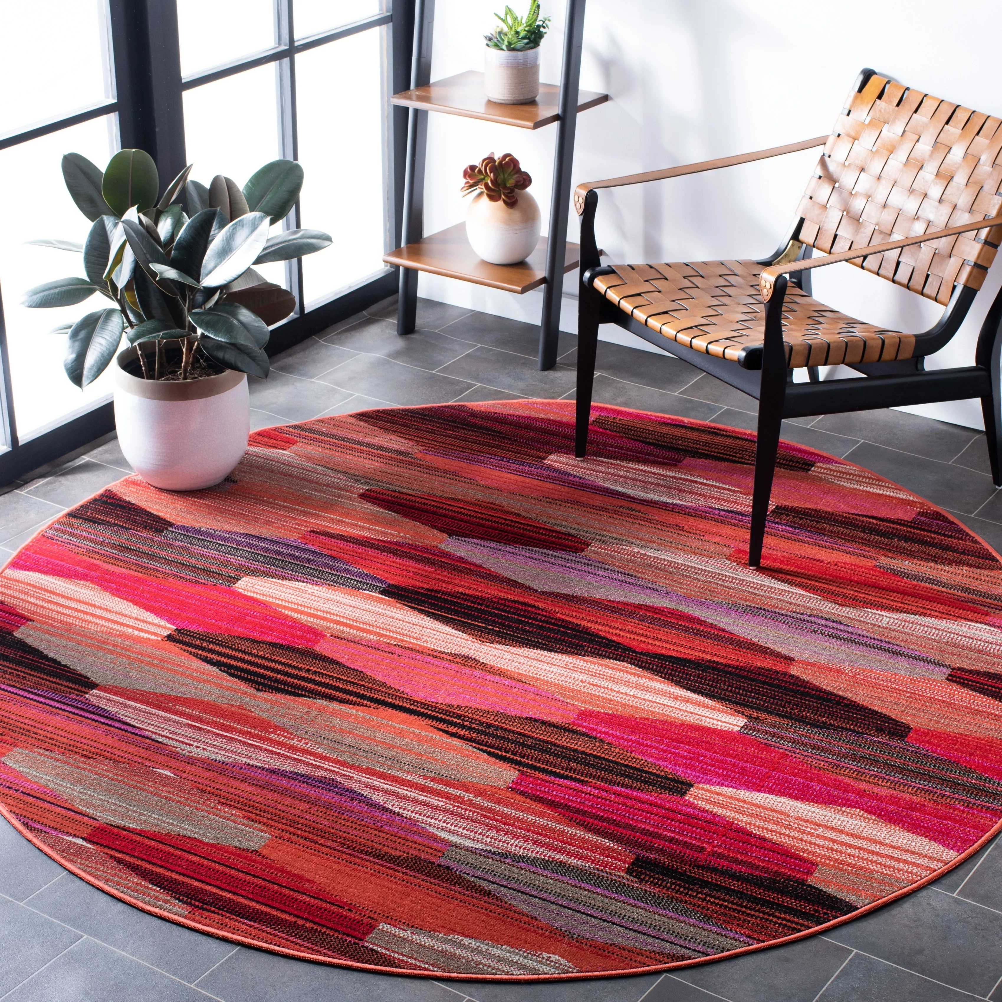SAFAVIEH Montage Sunija Indoor/ Outdoor Waterproof Patio Backyard Rug