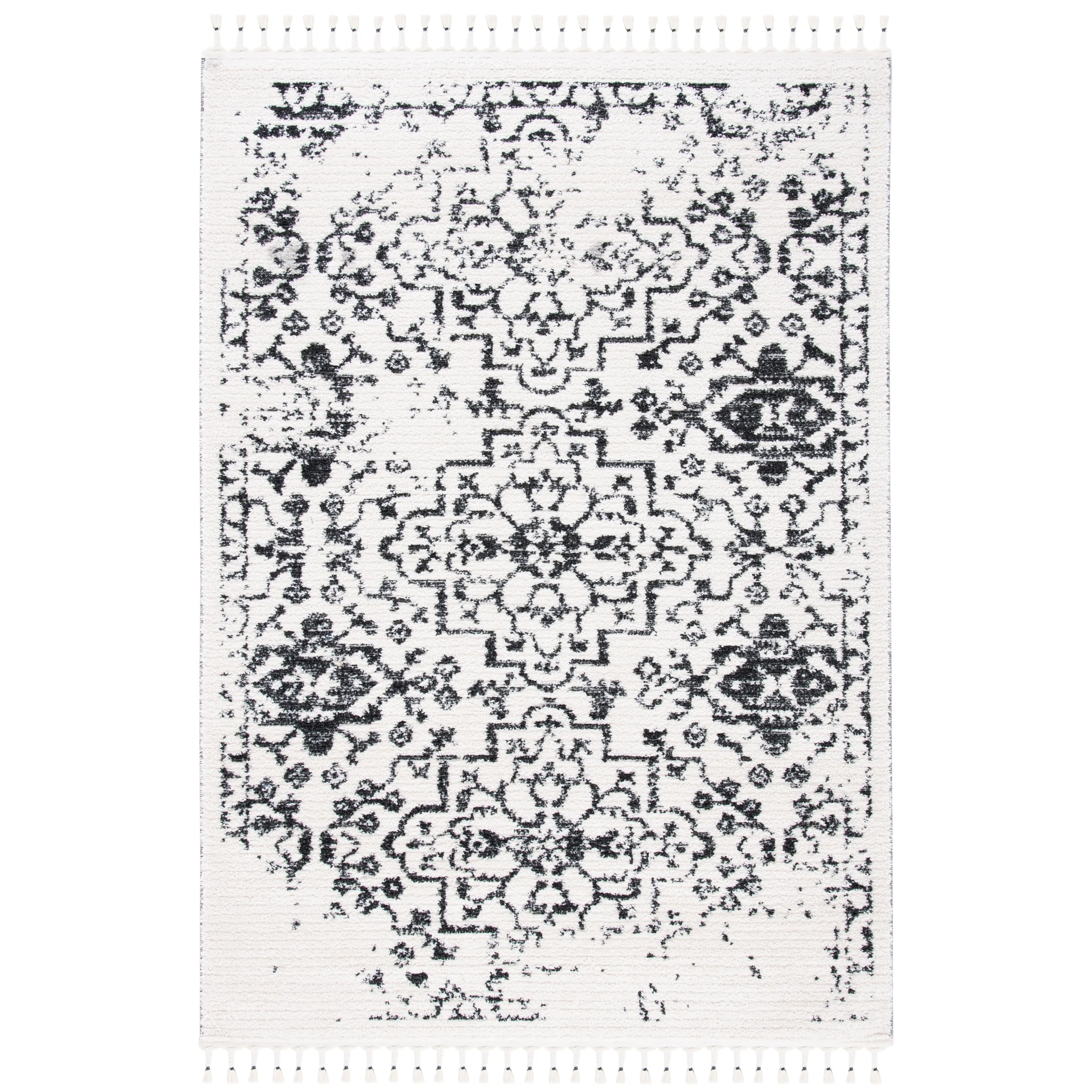 SAFAVIEH Moroccan Tassel Shag Reatha 0.75-inch Thick Rug