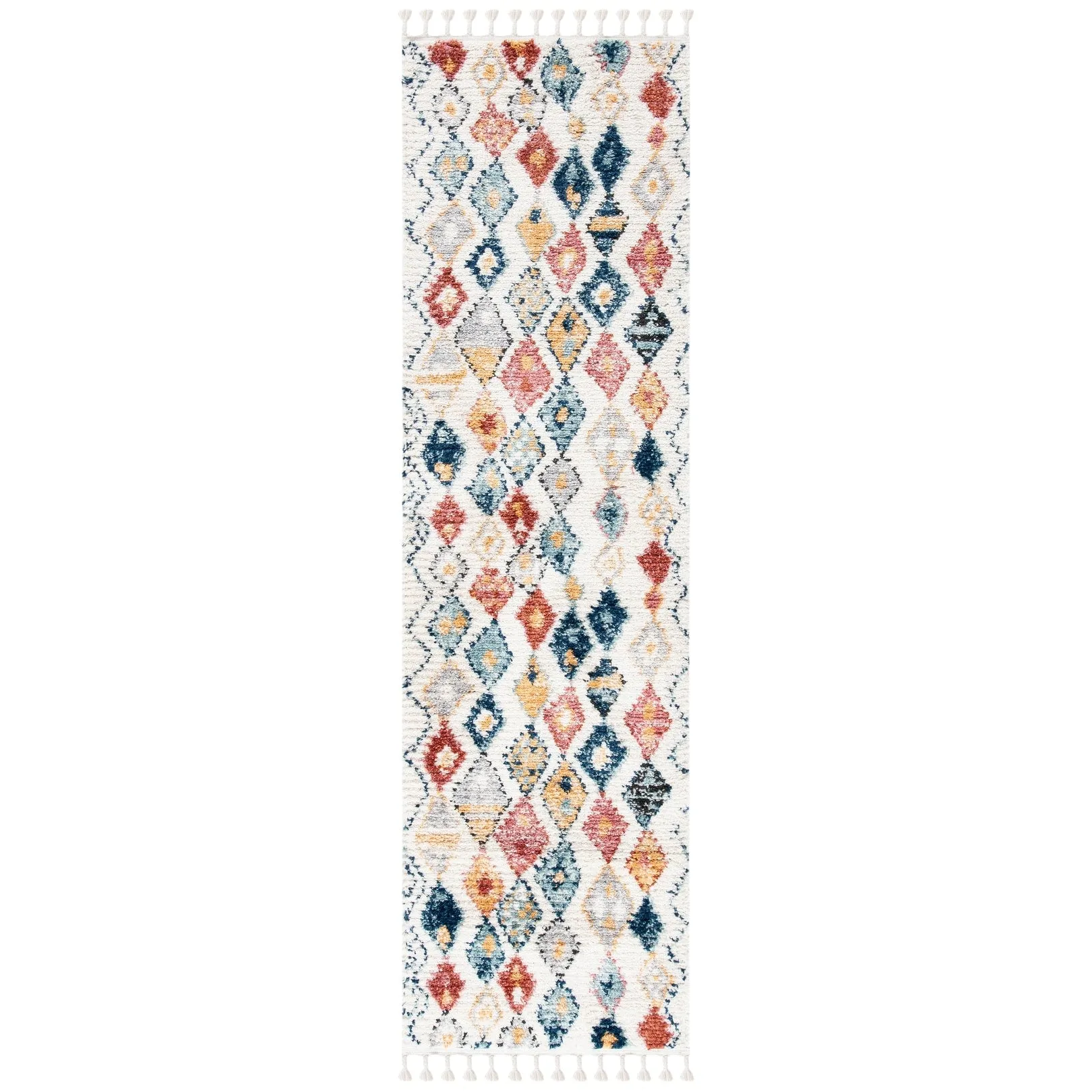 SAFAVIEH Morocco Bohemian & Eclectic Vlasta Tribal Cream/Multi Polyester Rug