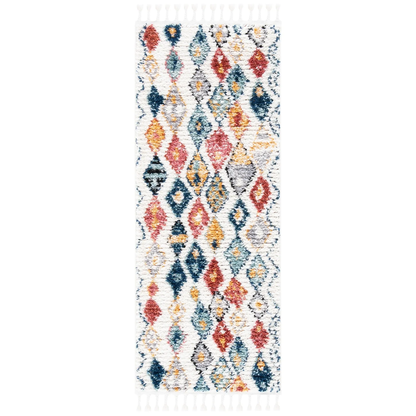 SAFAVIEH Morocco Bohemian & Eclectic Vlasta Tribal Cream/Multi Polyester Rug