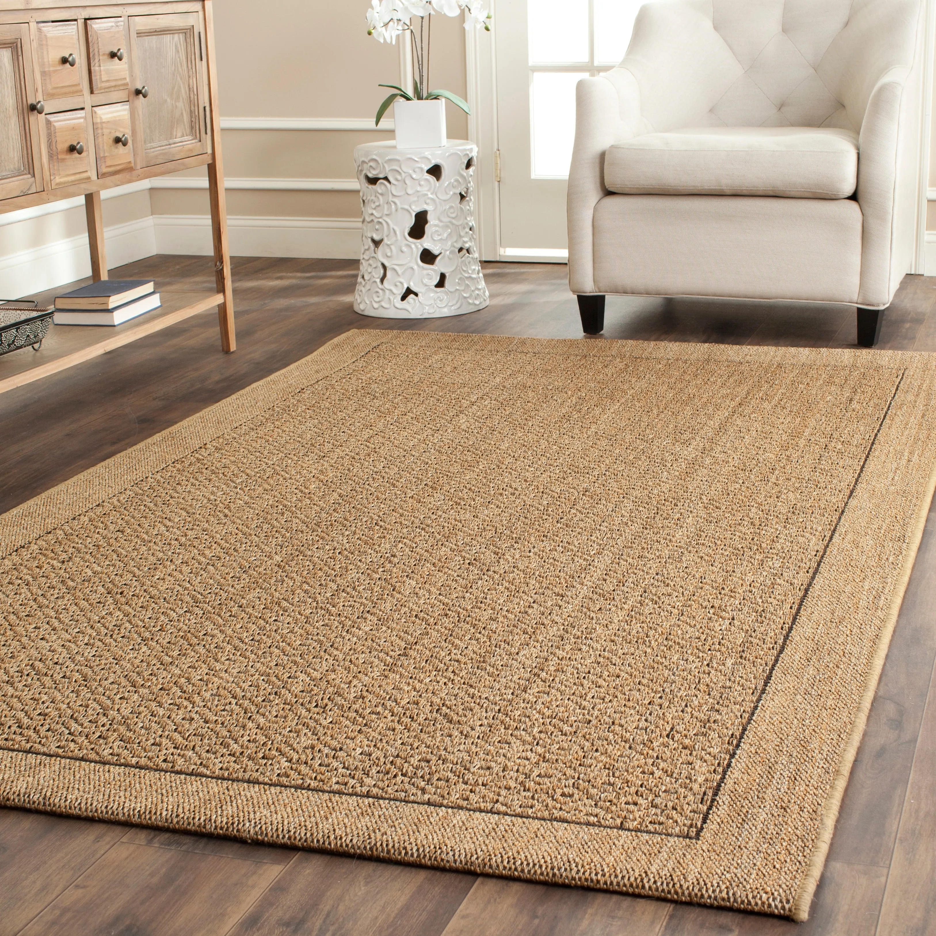 SAFAVIEH. Palm Beach Clevie Modern Sisal Rug
