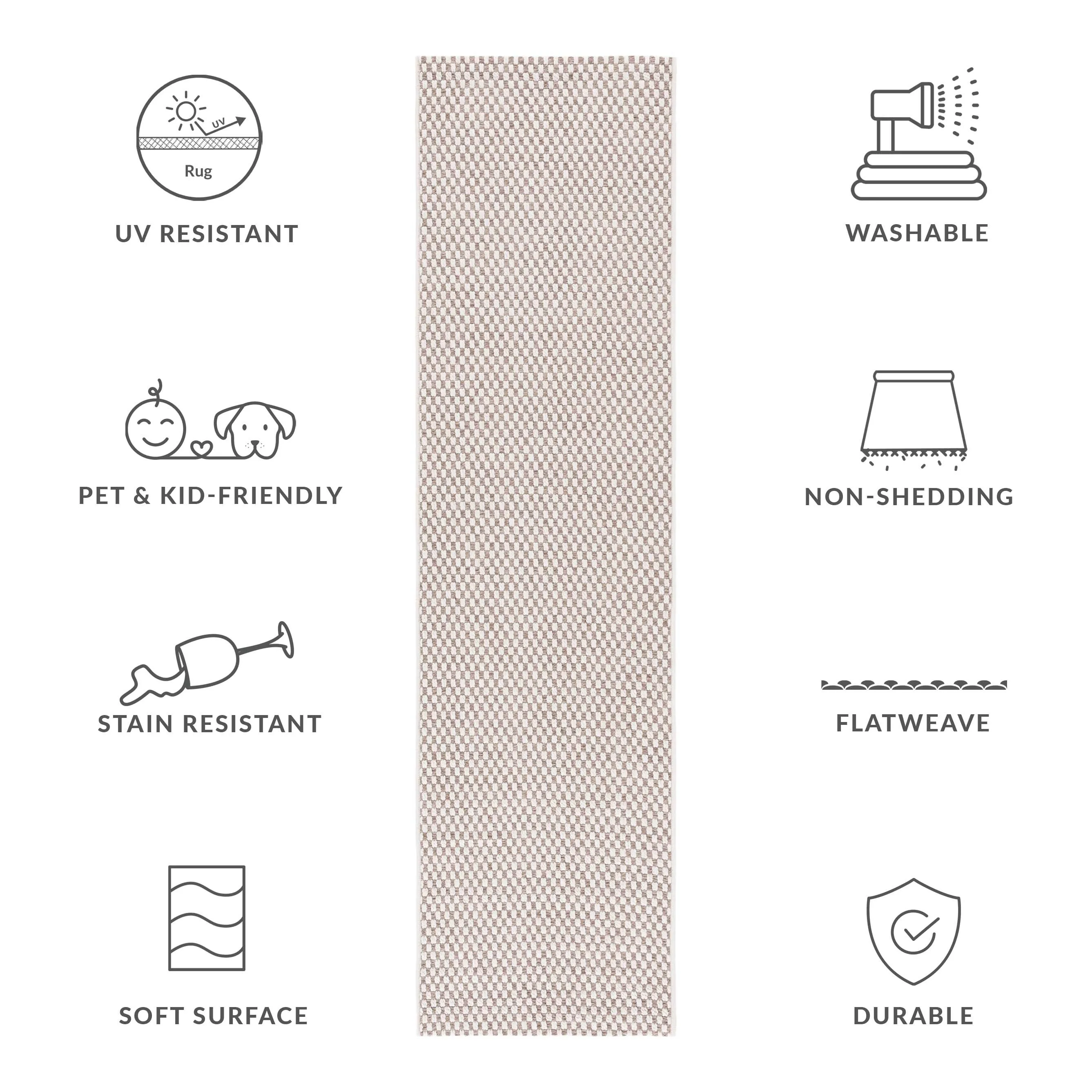 SAFAVIEH Sisal All-Weather Zhanat Transitional Indoor/Outdoor Rug