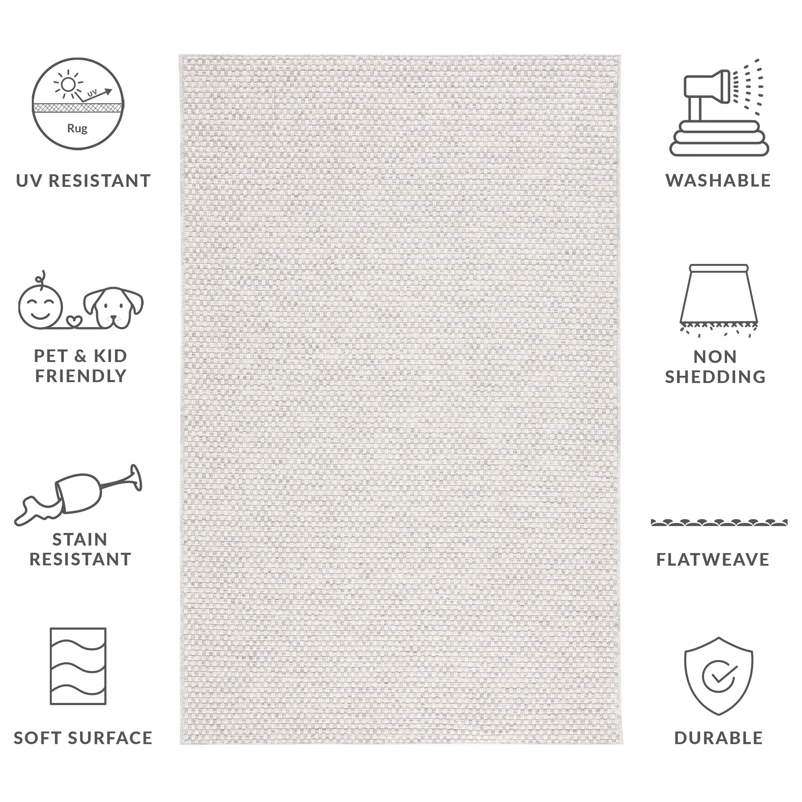 SAFAVIEH Sisal All-Weather Zhanat Transitional Indoor/Outdoor Rug