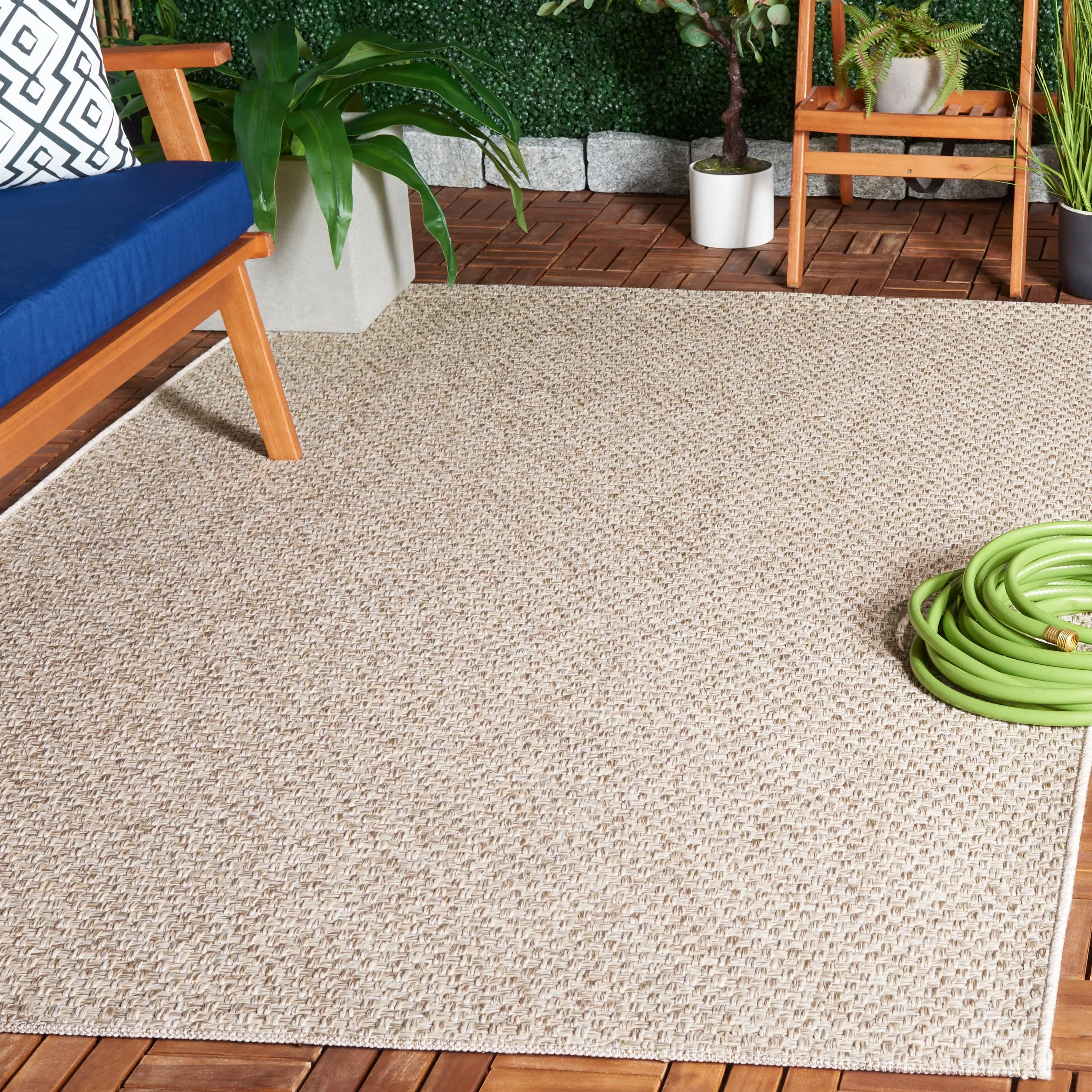SAFAVIEH Sisal All-Weather Zhanat Transitional Indoor/Outdoor Rug