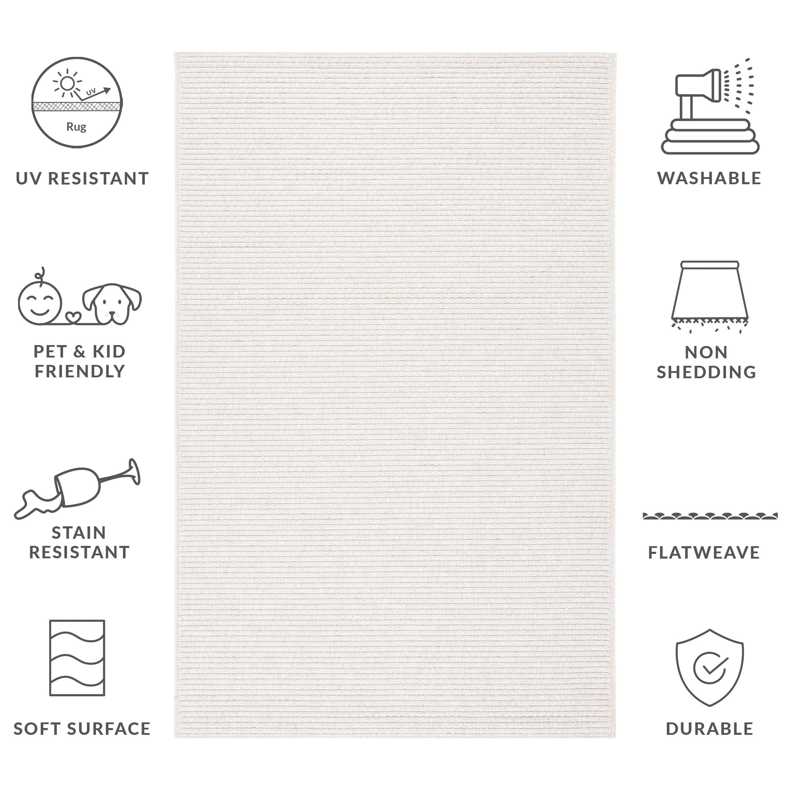 SAFAVIEH Sisal All-Weather Zhanat Transitional Indoor/Outdoor Rug
