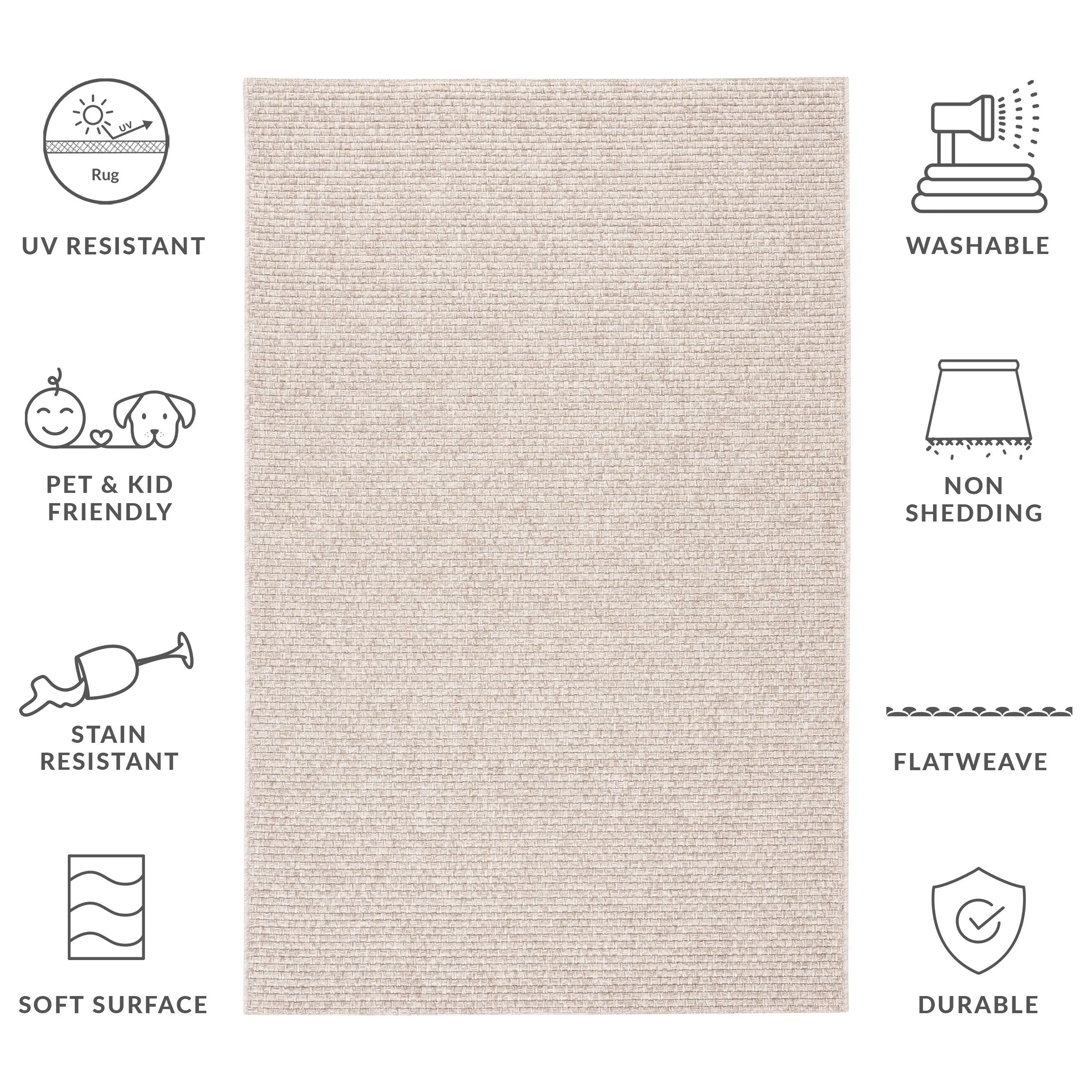 SAFAVIEH Sisal All-Weather Zhanat Transitional Indoor/Outdoor Rug