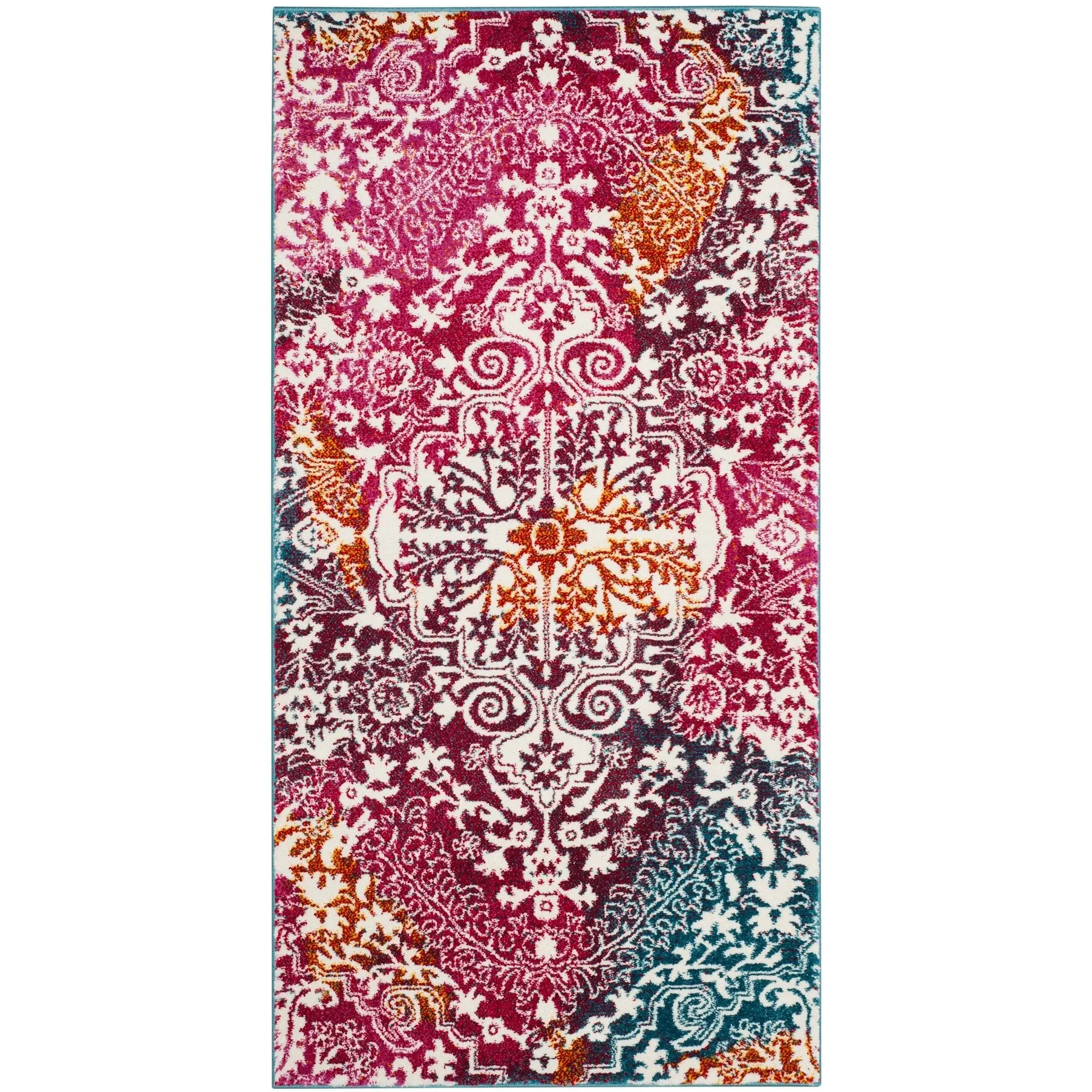 SAFAVIEH Watercolor Alani Modern Abstract Medallion Rug