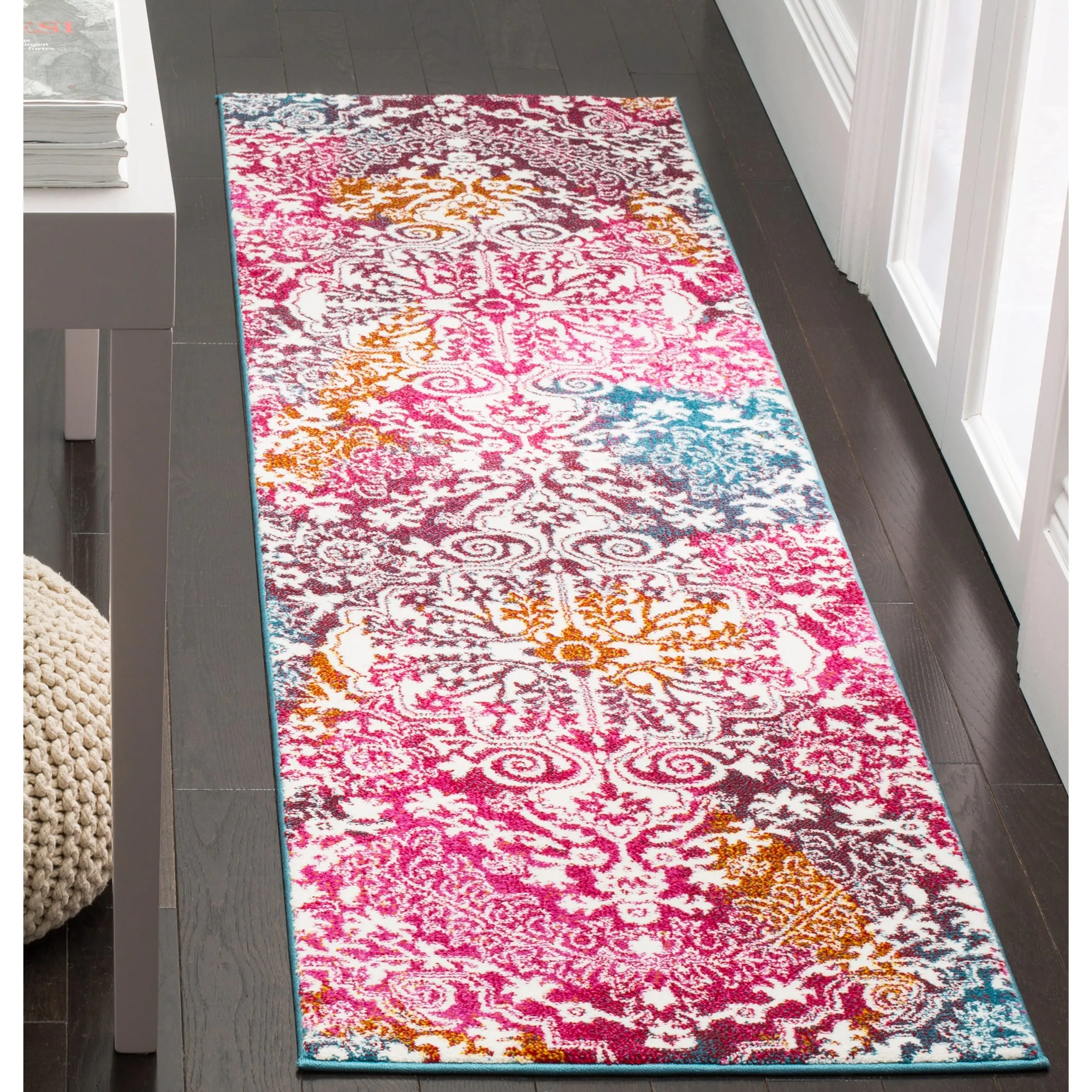 SAFAVIEH Watercolor Alani Modern Abstract Medallion Rug