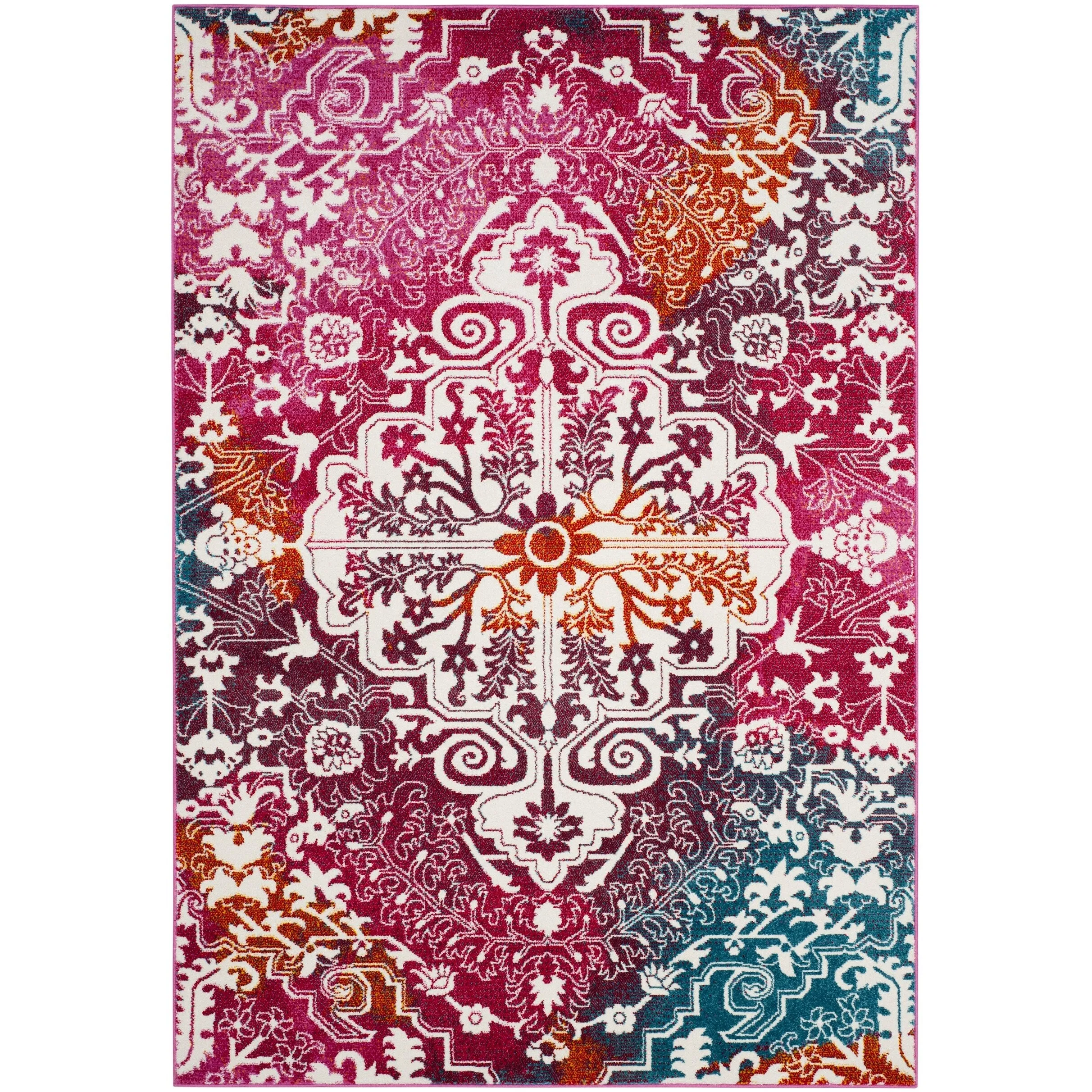 SAFAVIEH Watercolor Alani Modern Abstract Medallion Rug