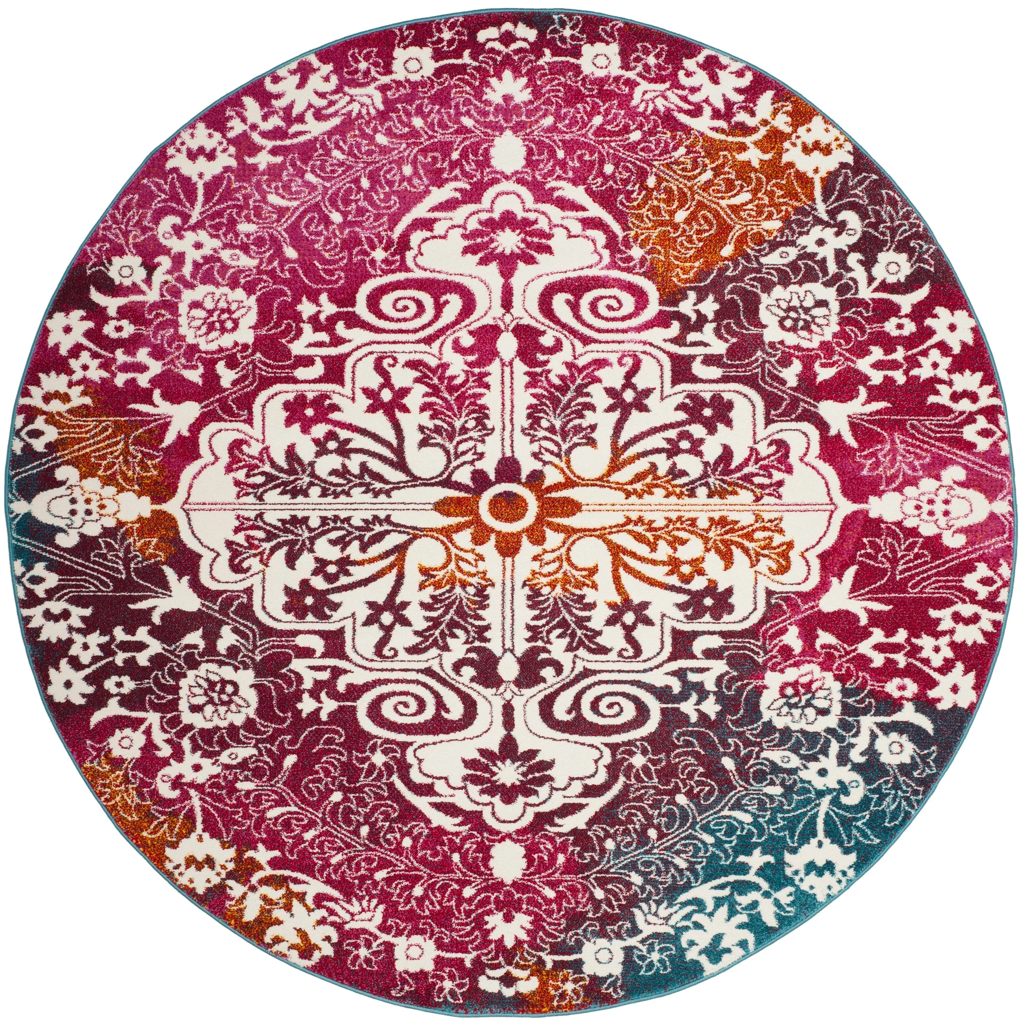 SAFAVIEH Watercolor Alani Modern Abstract Medallion Rug