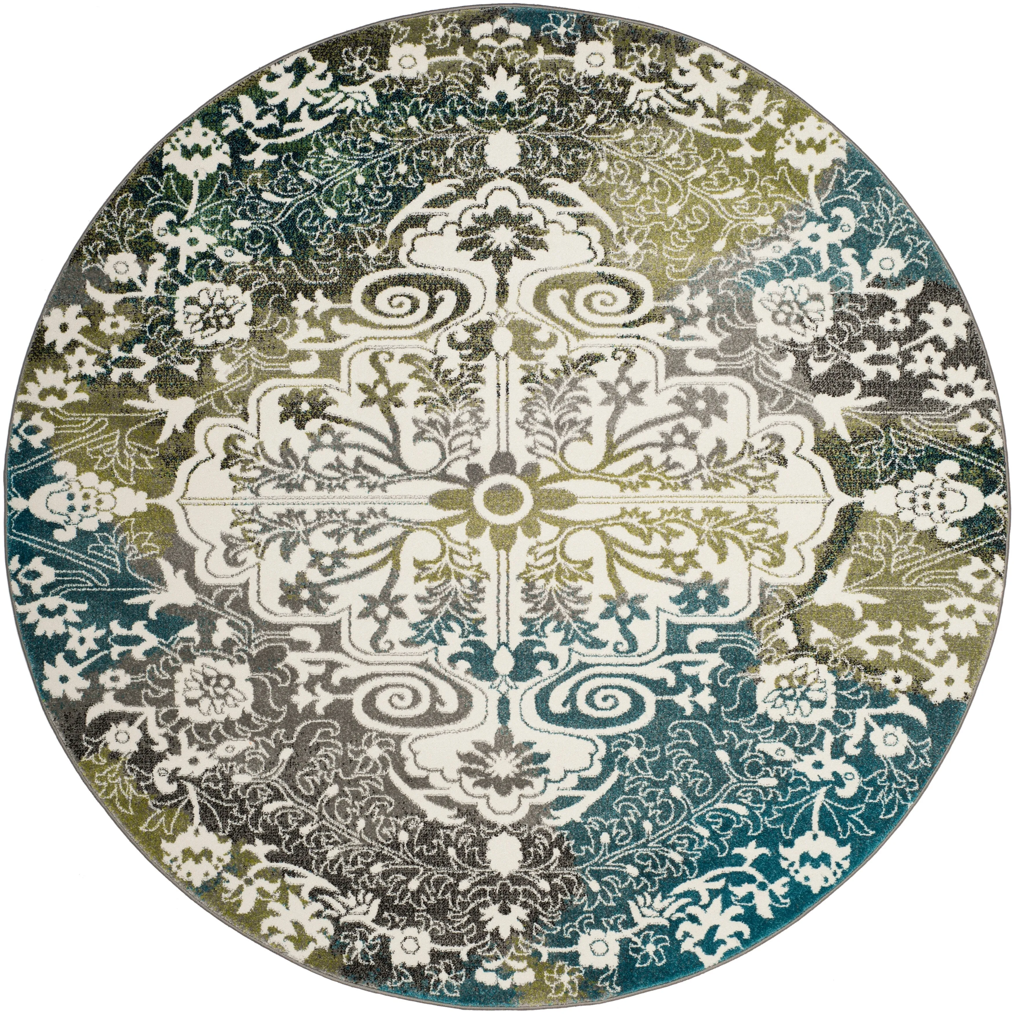 SAFAVIEH Watercolor Alani Modern Abstract Medallion Rug