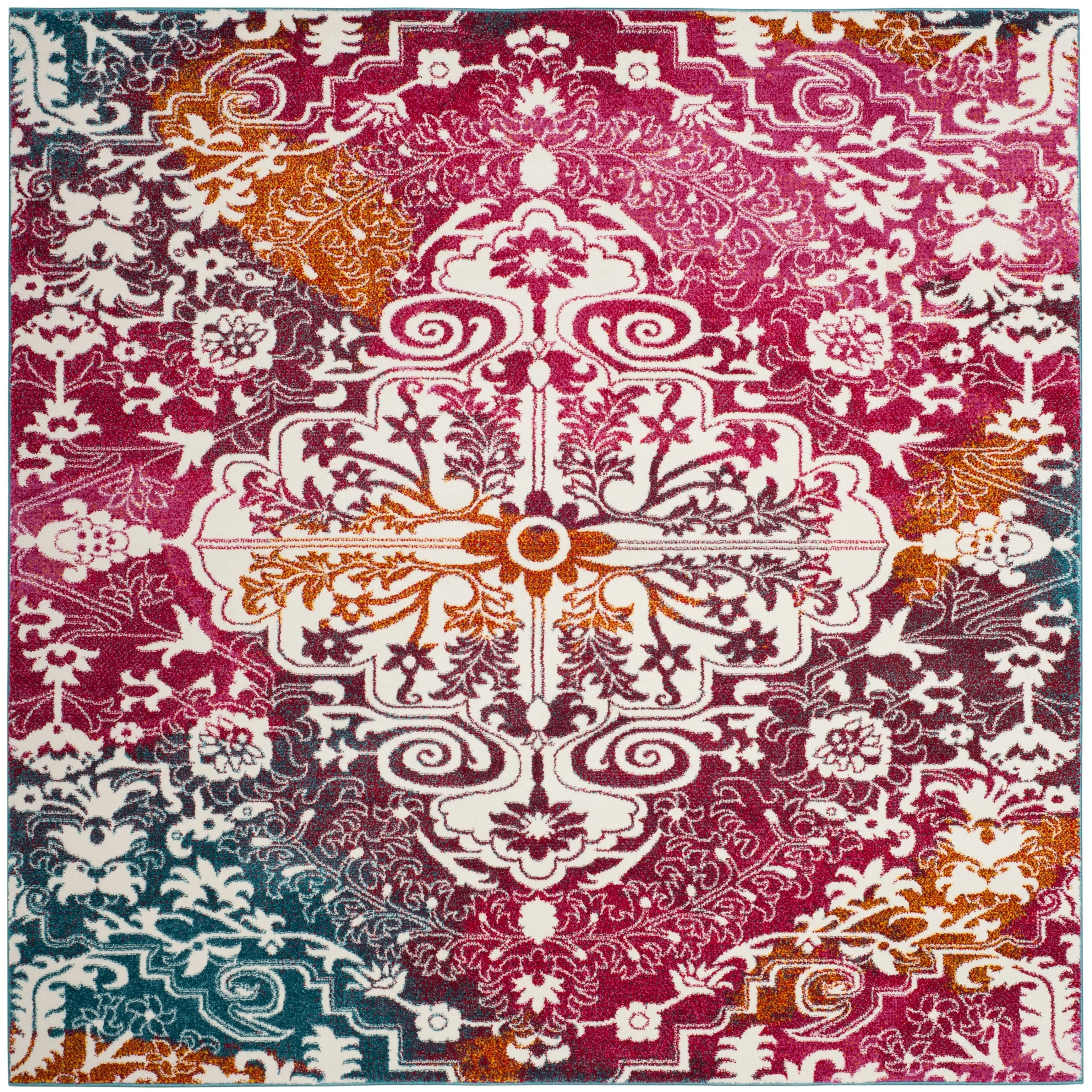 SAFAVIEH Watercolor Alani Modern Abstract Medallion Rug