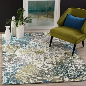SAFAVIEH Watercolor Alani Modern Abstract Medallion Rug
