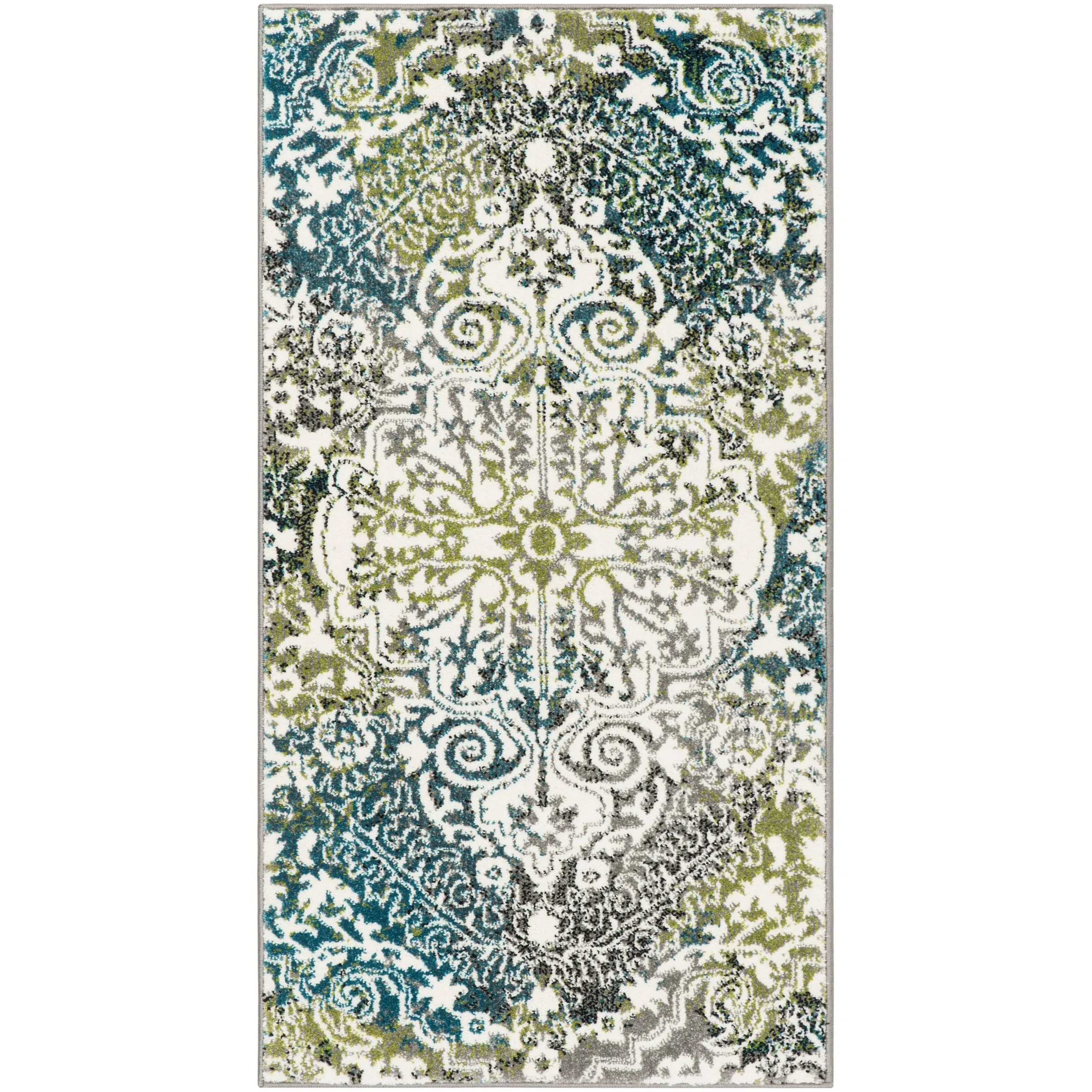 SAFAVIEH Watercolor Alani Modern Abstract Medallion Rug