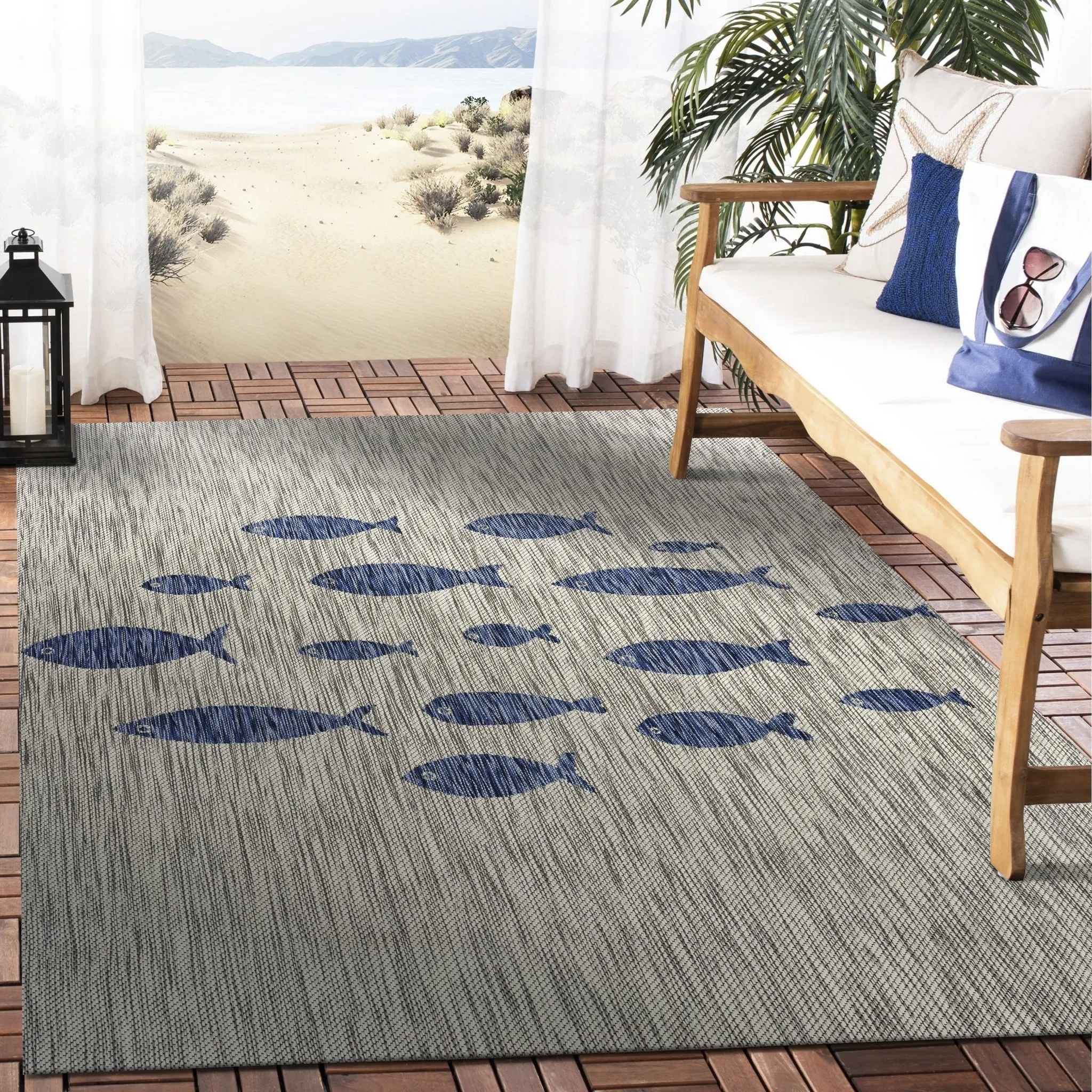 Sevita Aquatic Fish Indoor/Outdoor Rug