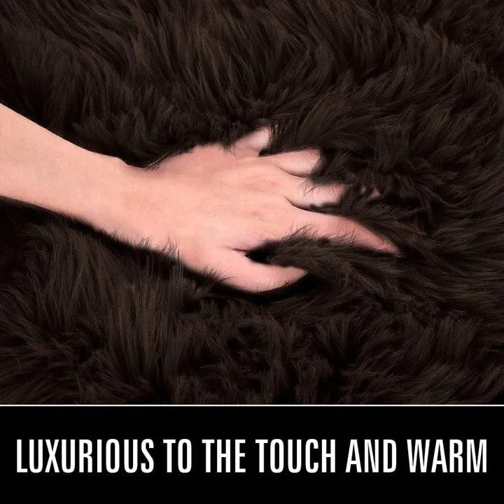 Shaggy Faux Fur Sheepskin Area Rug Super Soft Home Decor Carpet