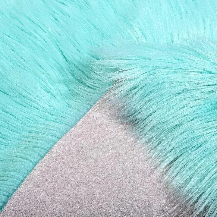 Shaggy Faux Fur Sheepskin Area Rug Super Soft Home Decor Carpet
