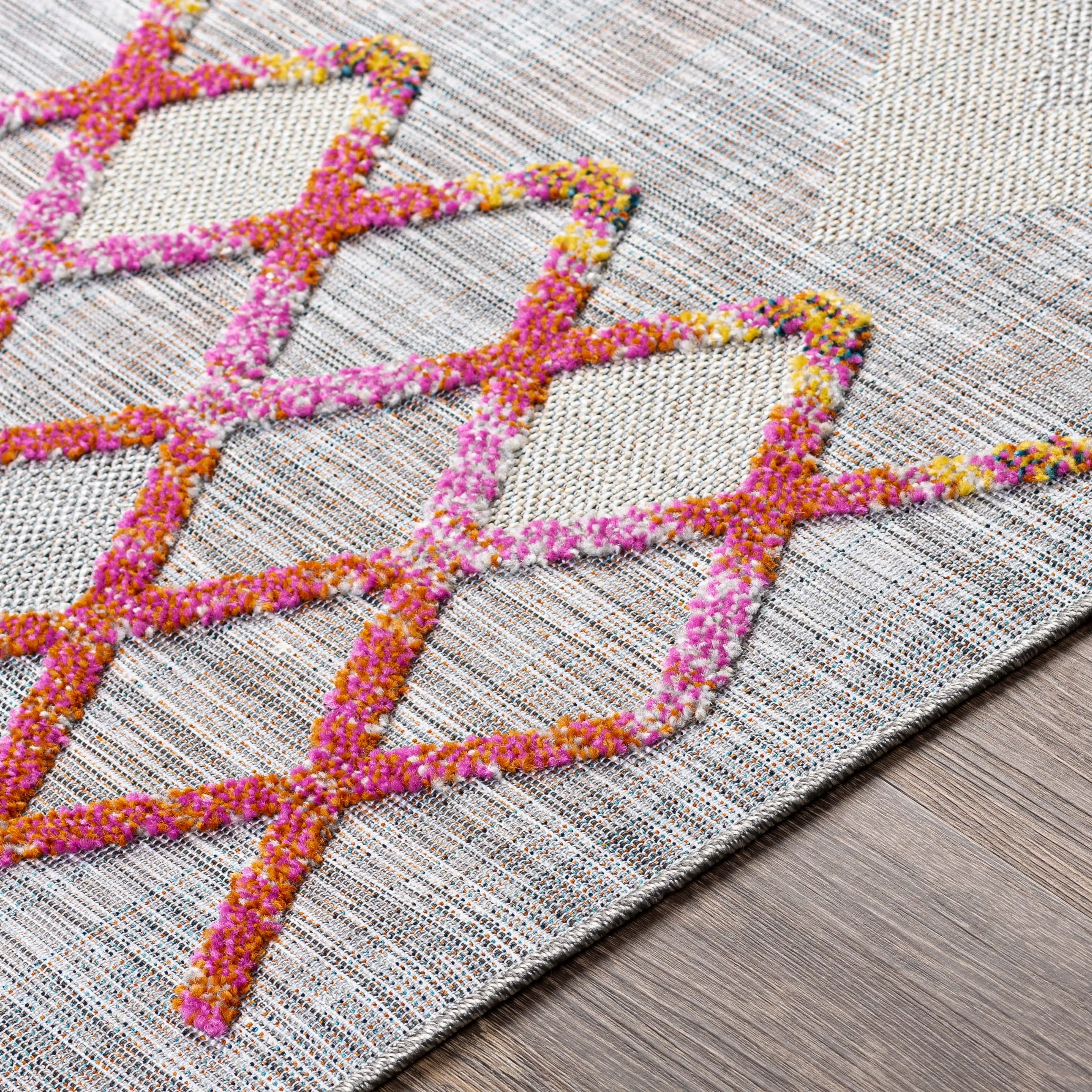 Sigrette Indoor/ Outdoor Southwestern Stripe Area Rug