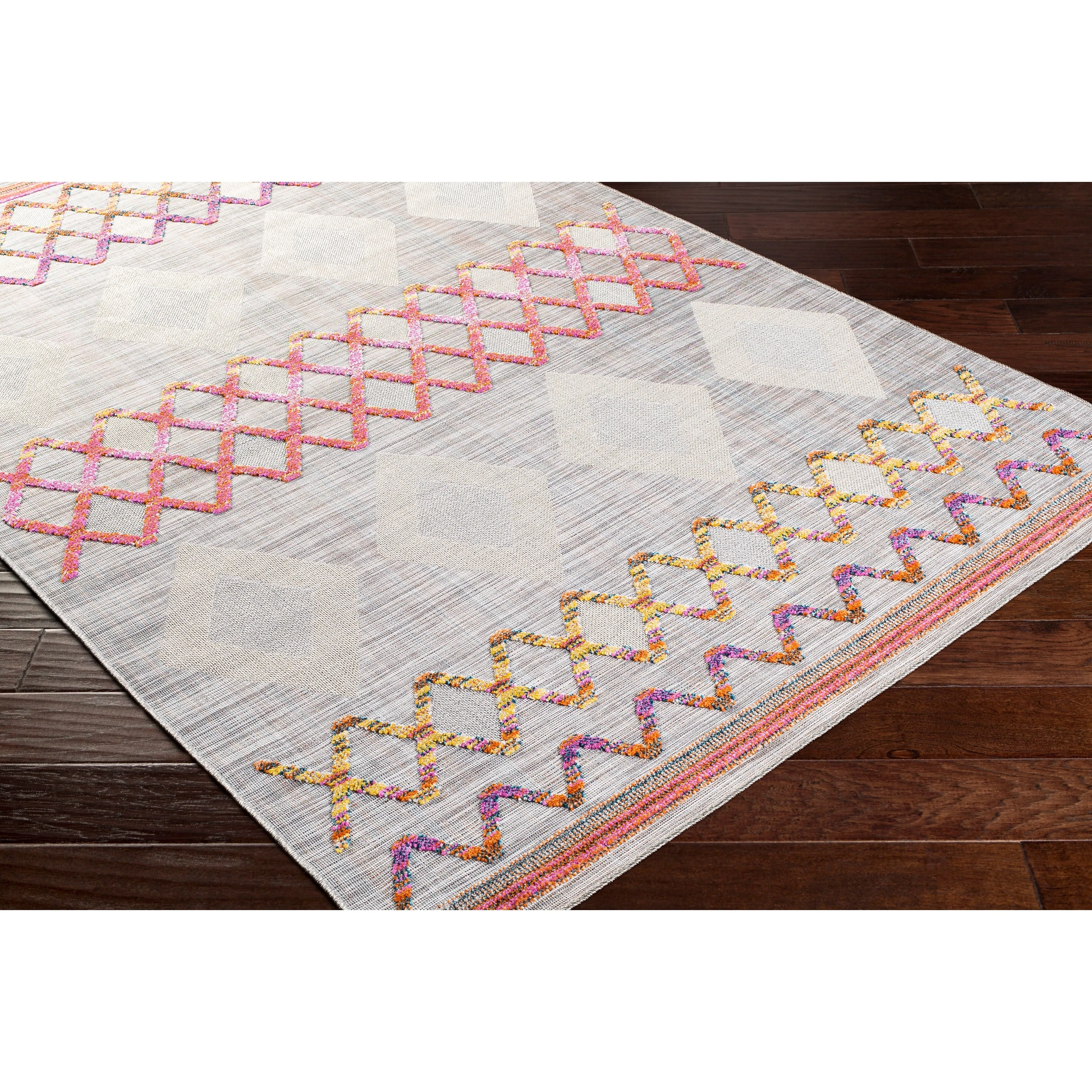 Sigrette Indoor/ Outdoor Southwestern Stripe Area Rug