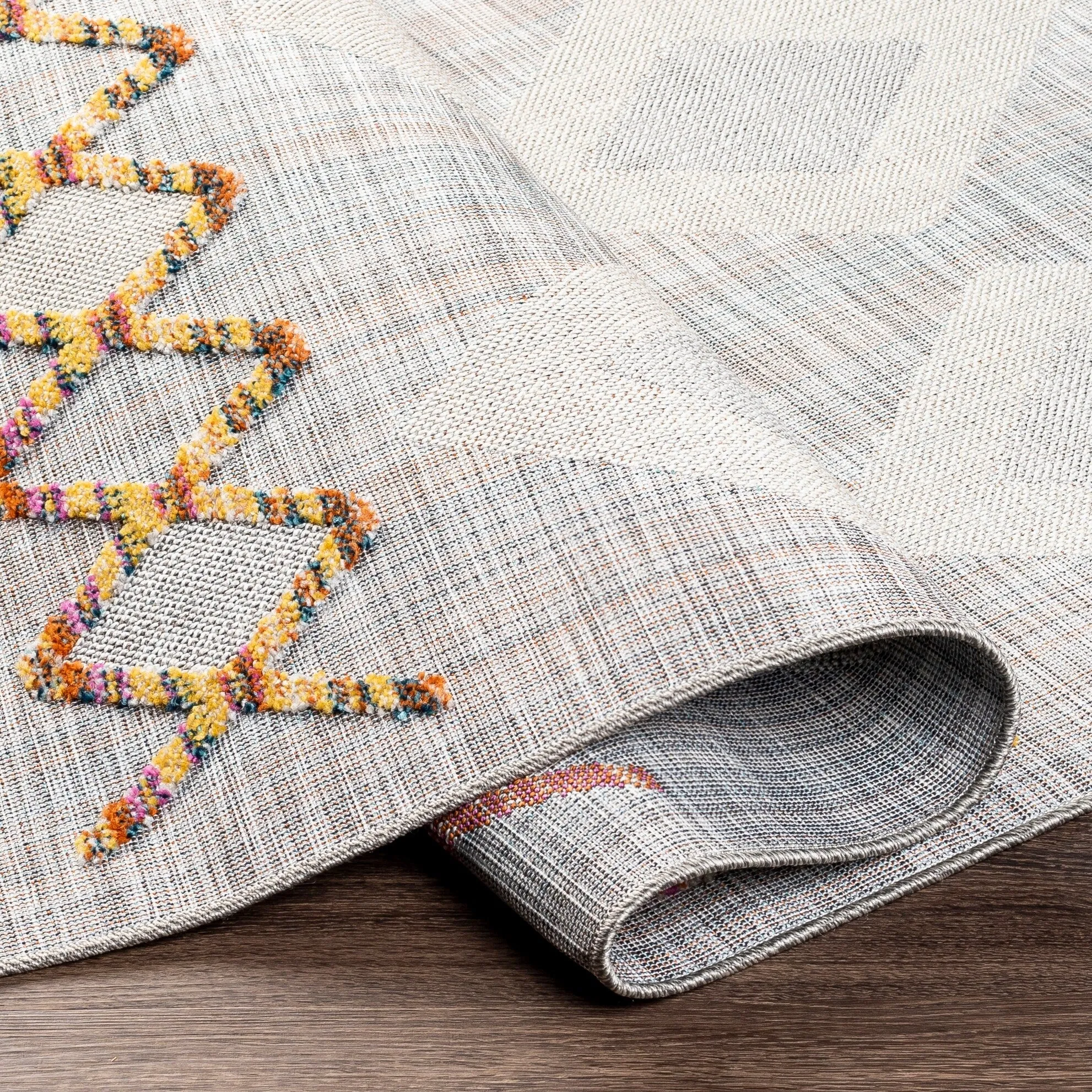 Sigrette Indoor/ Outdoor Southwestern Stripe Area Rug