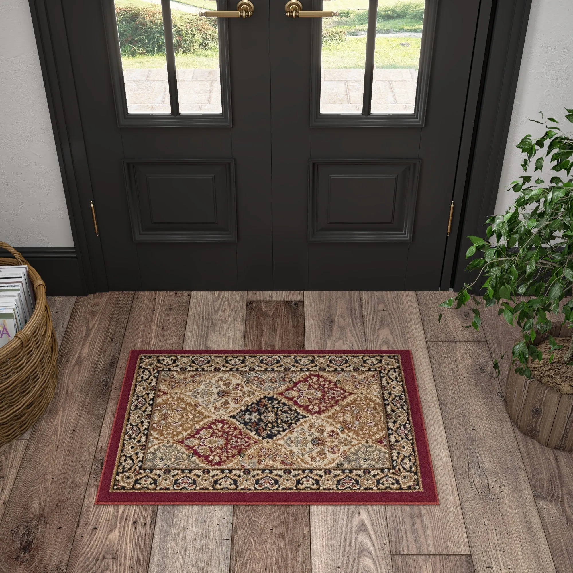 Soho Traditional Floral Indoor Area Rug