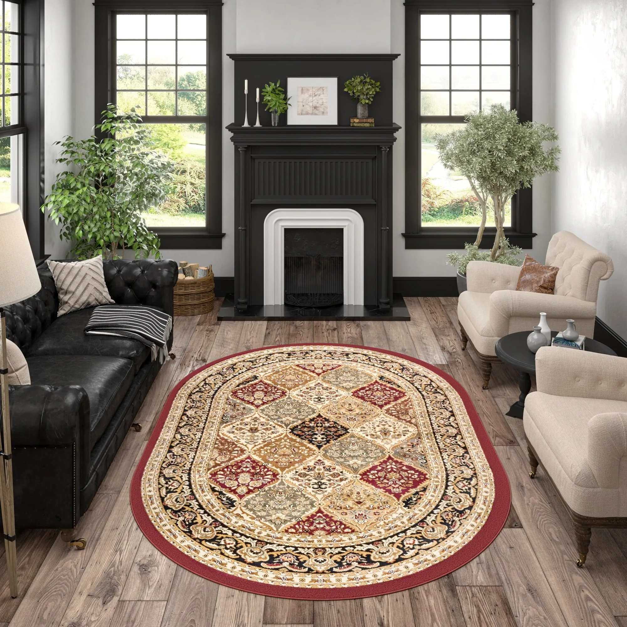 Soho Traditional Floral Indoor Area Rug