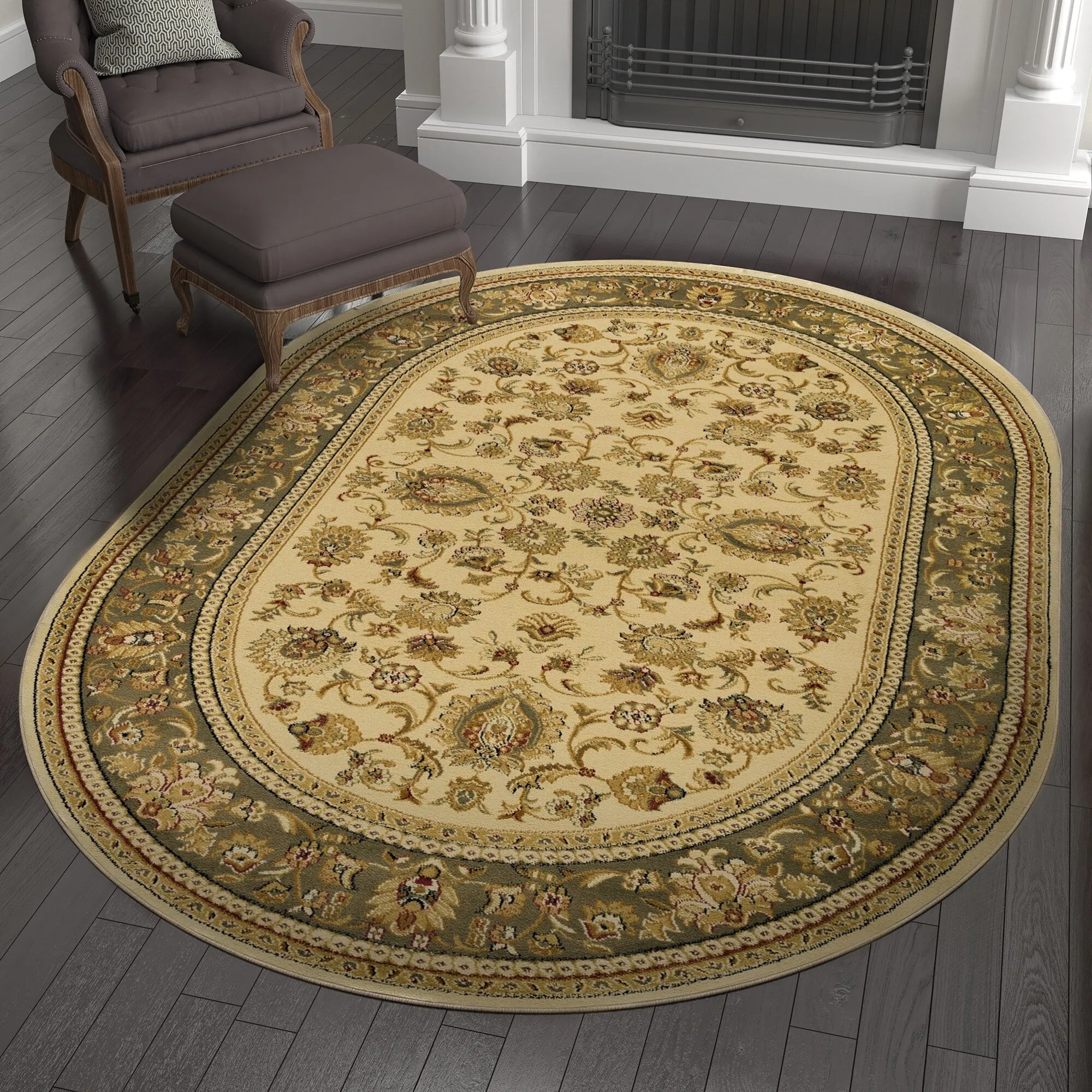 Soho Traditional Floral Oriental Indoor Area Rug