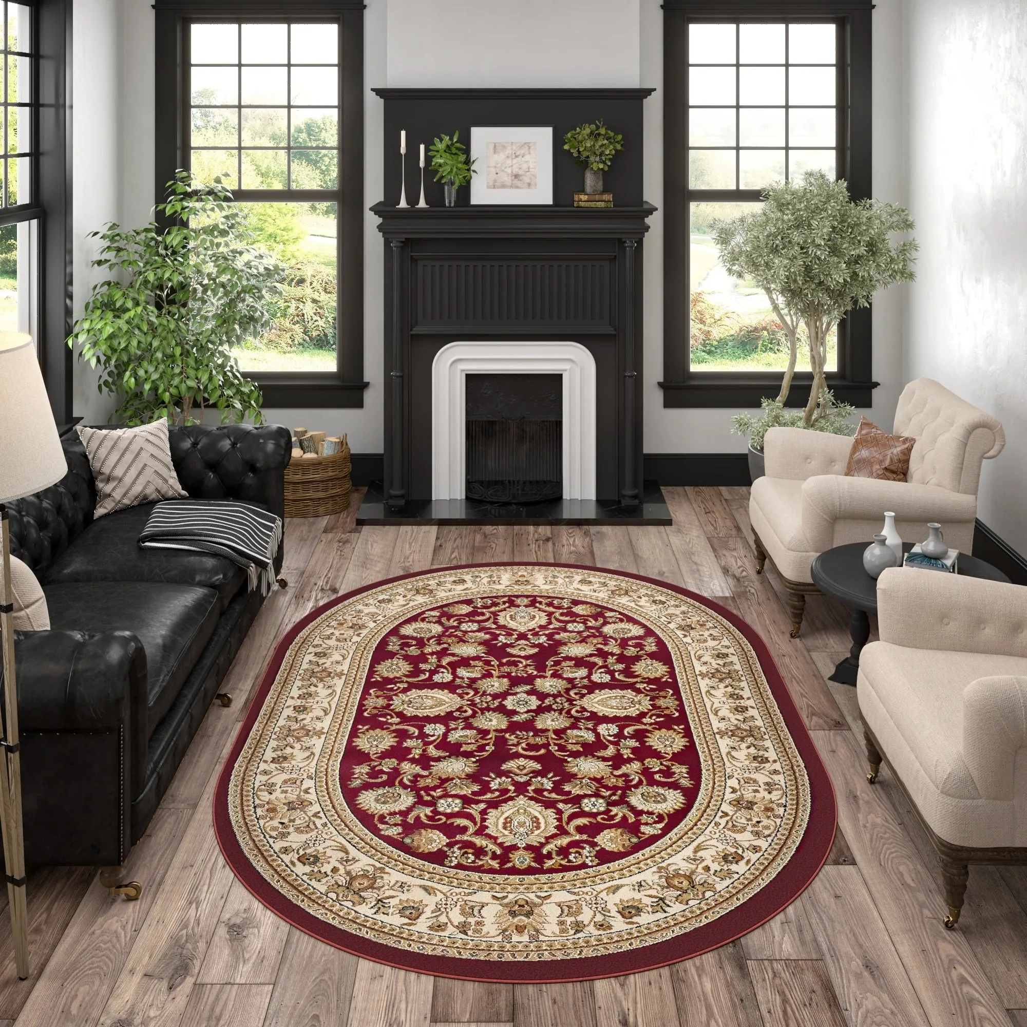 Soho Traditional Floral Oriental Indoor Area Rug