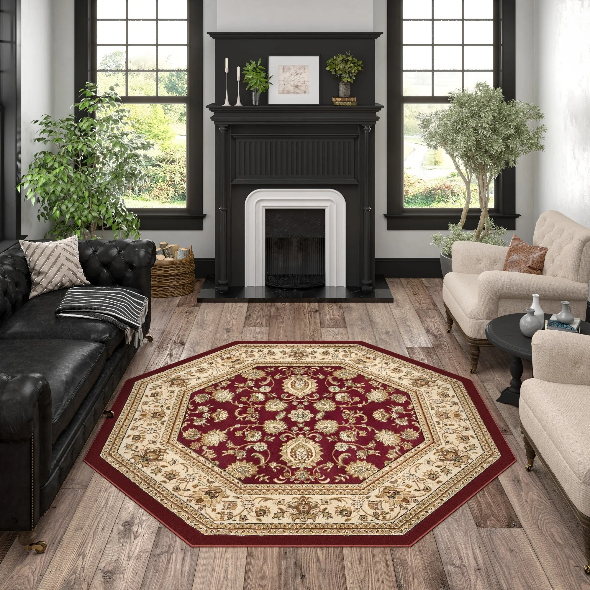 Soho Traditional Floral Oriental Indoor Area Rug
