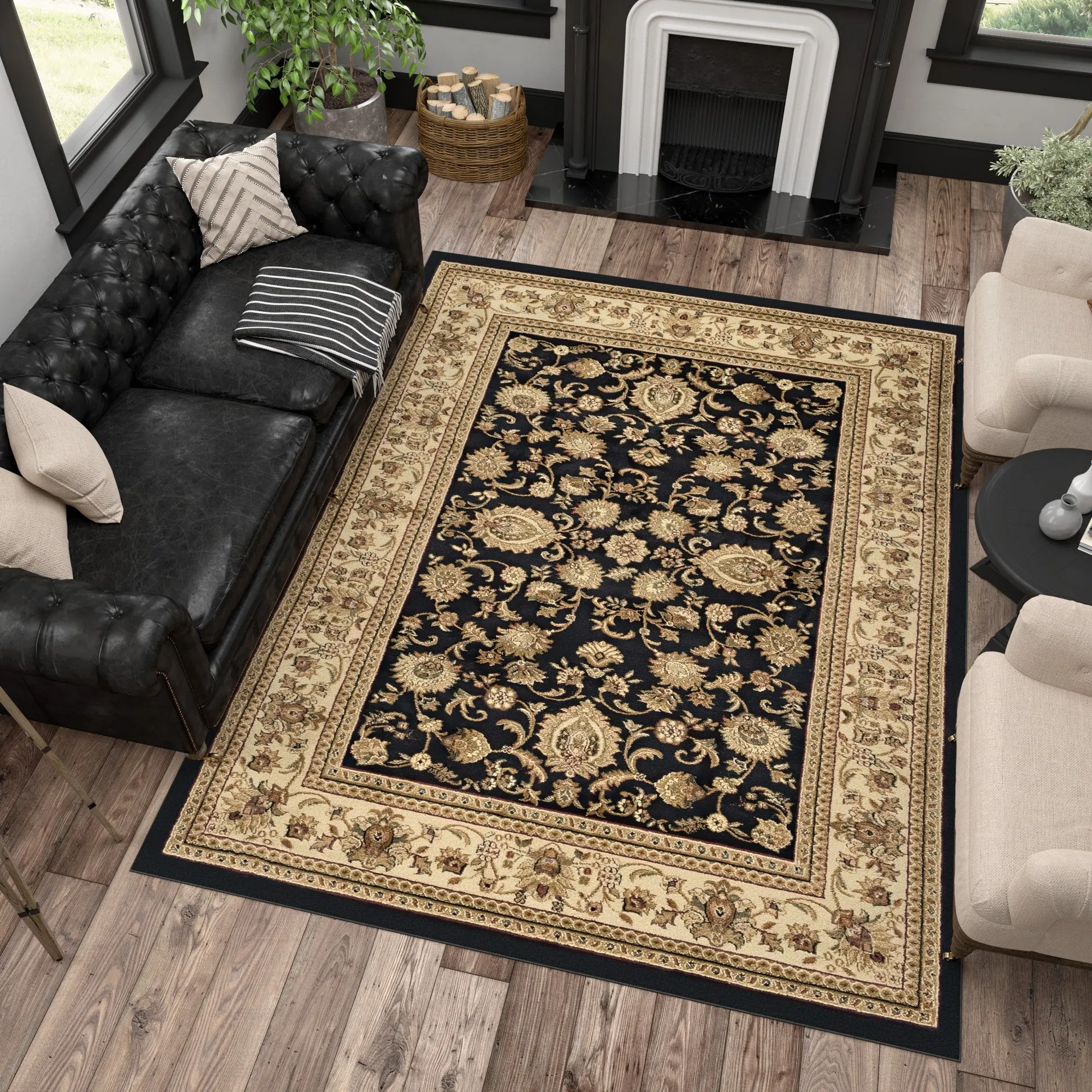 Soho Traditional Floral Oriental Indoor Area Rug