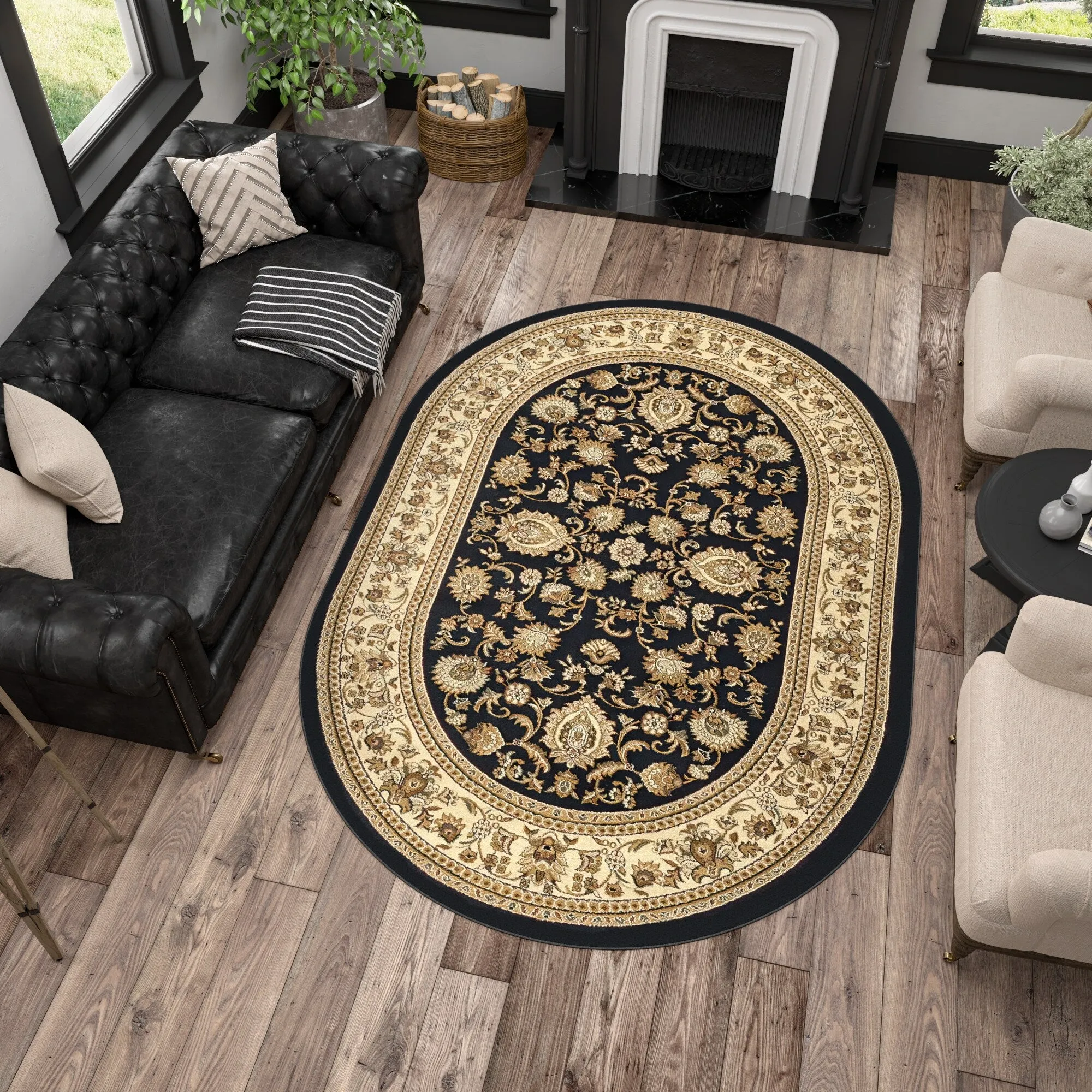 Soho Traditional Floral Oriental Indoor Area Rug