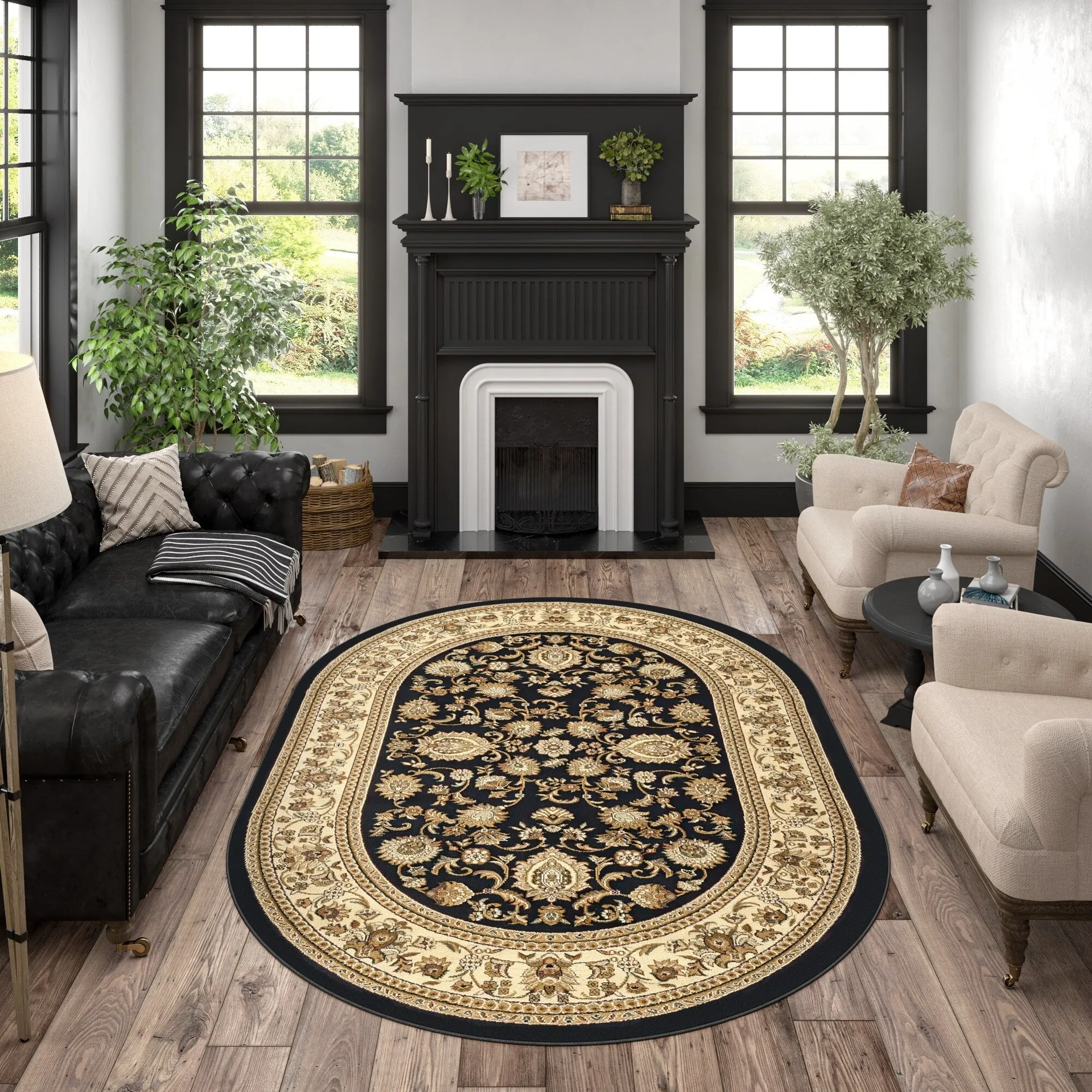 Soho Traditional Floral Oriental Indoor Area Rug