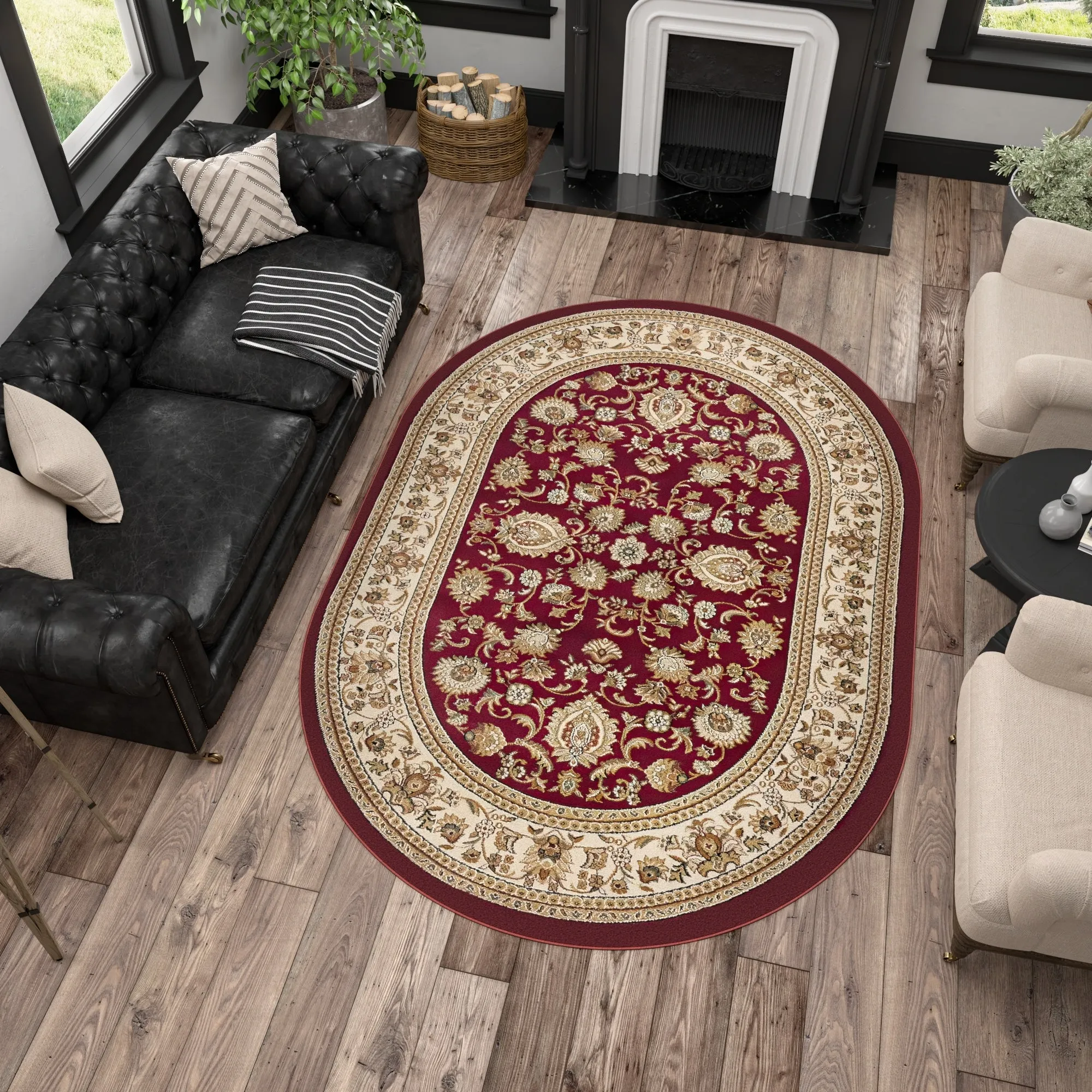 Soho Traditional Floral Oriental Indoor Area Rug