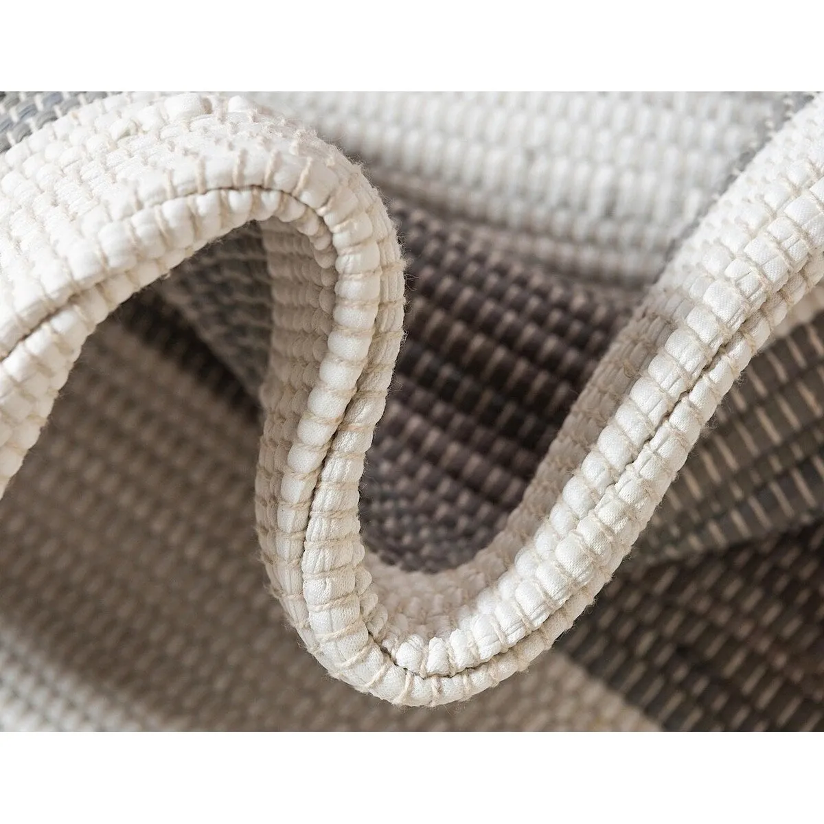 Solid/Striped Emaburn Collection Area Rug