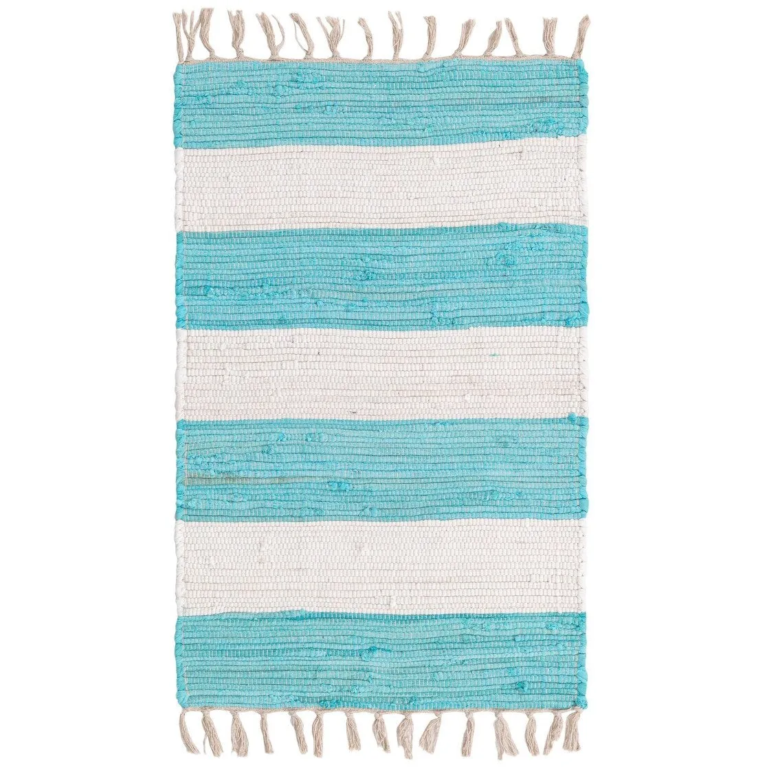 Solid/Striped Emaburn Collection Area Rug