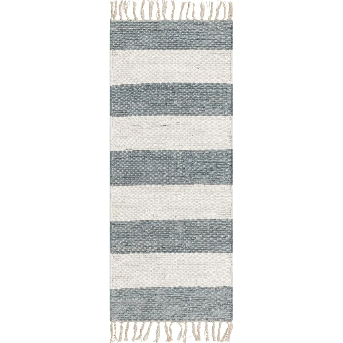 Solid/Striped Emaburn Collection Area Rug